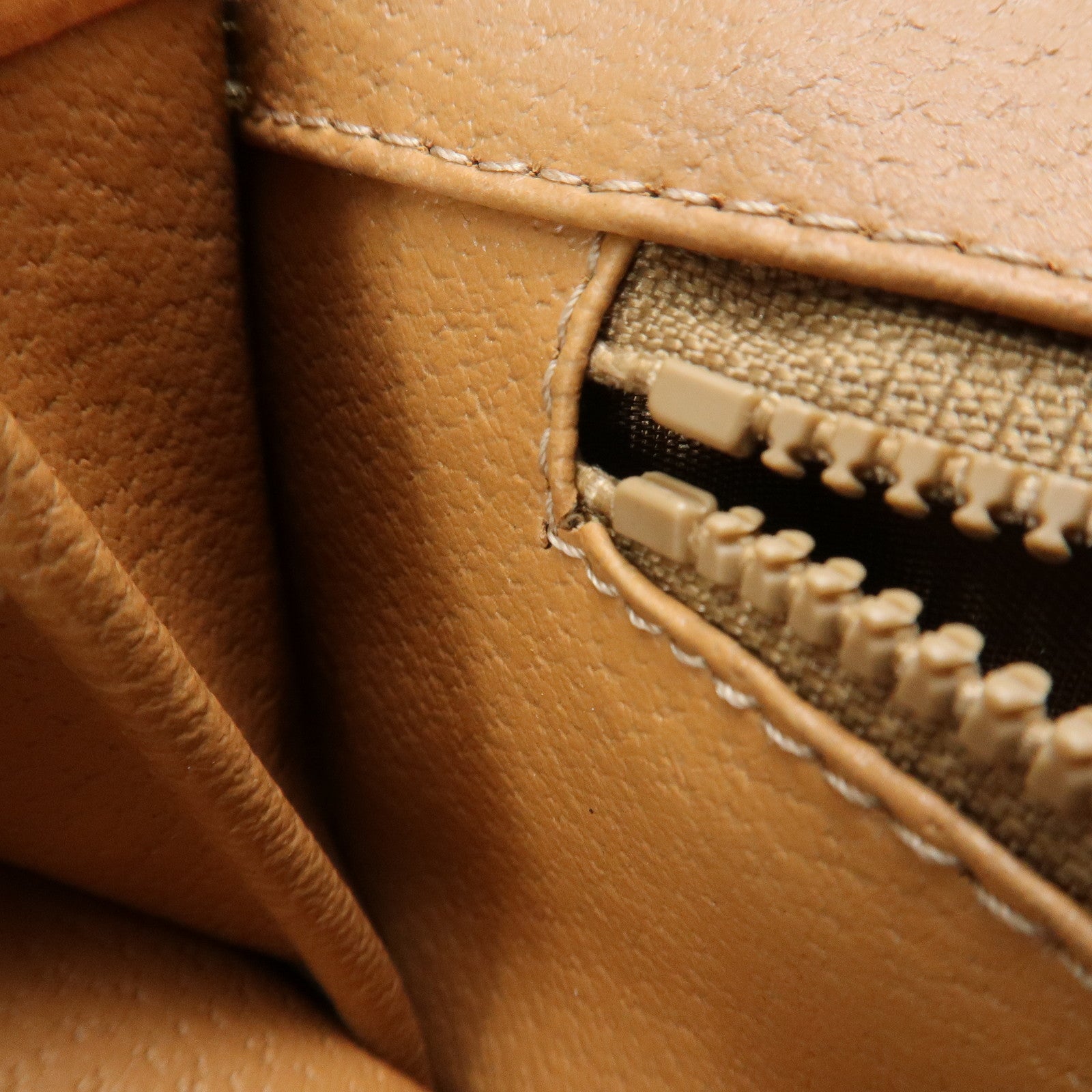 CELINE Macadam PVC Leather Shoulder Bag Hand Bag Brown Used