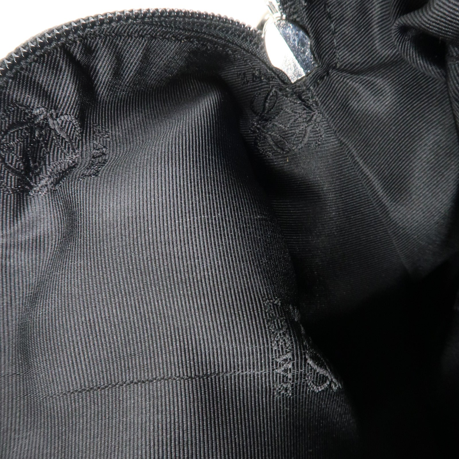 LOEWE Anagram Leather Boston Bag Shoulder Bag Hand Bag Black Used