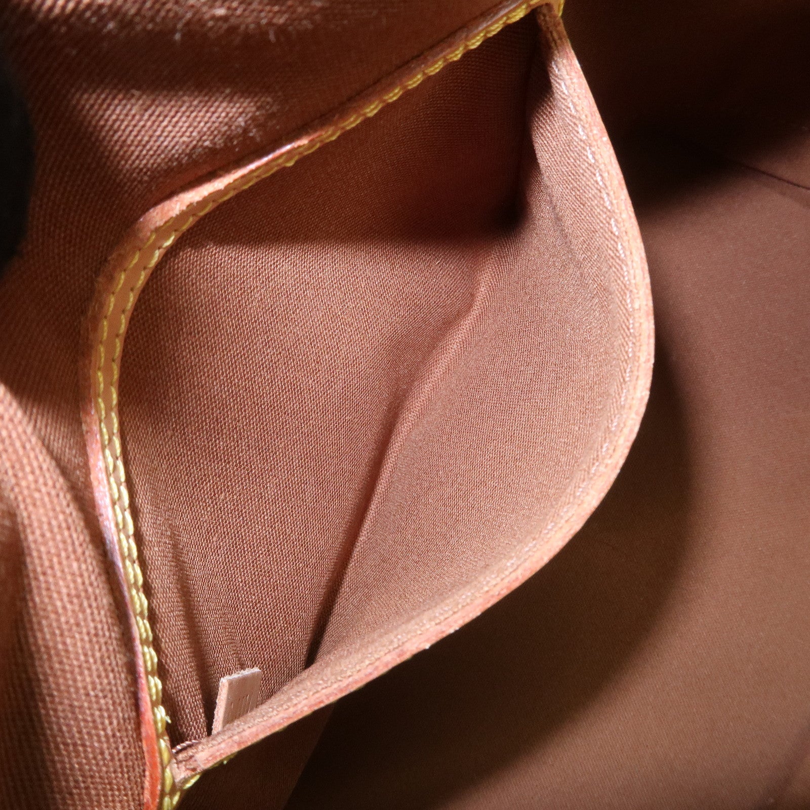 Louis Vuitton Monogram Alma Hand Bag Brown M51130 Used