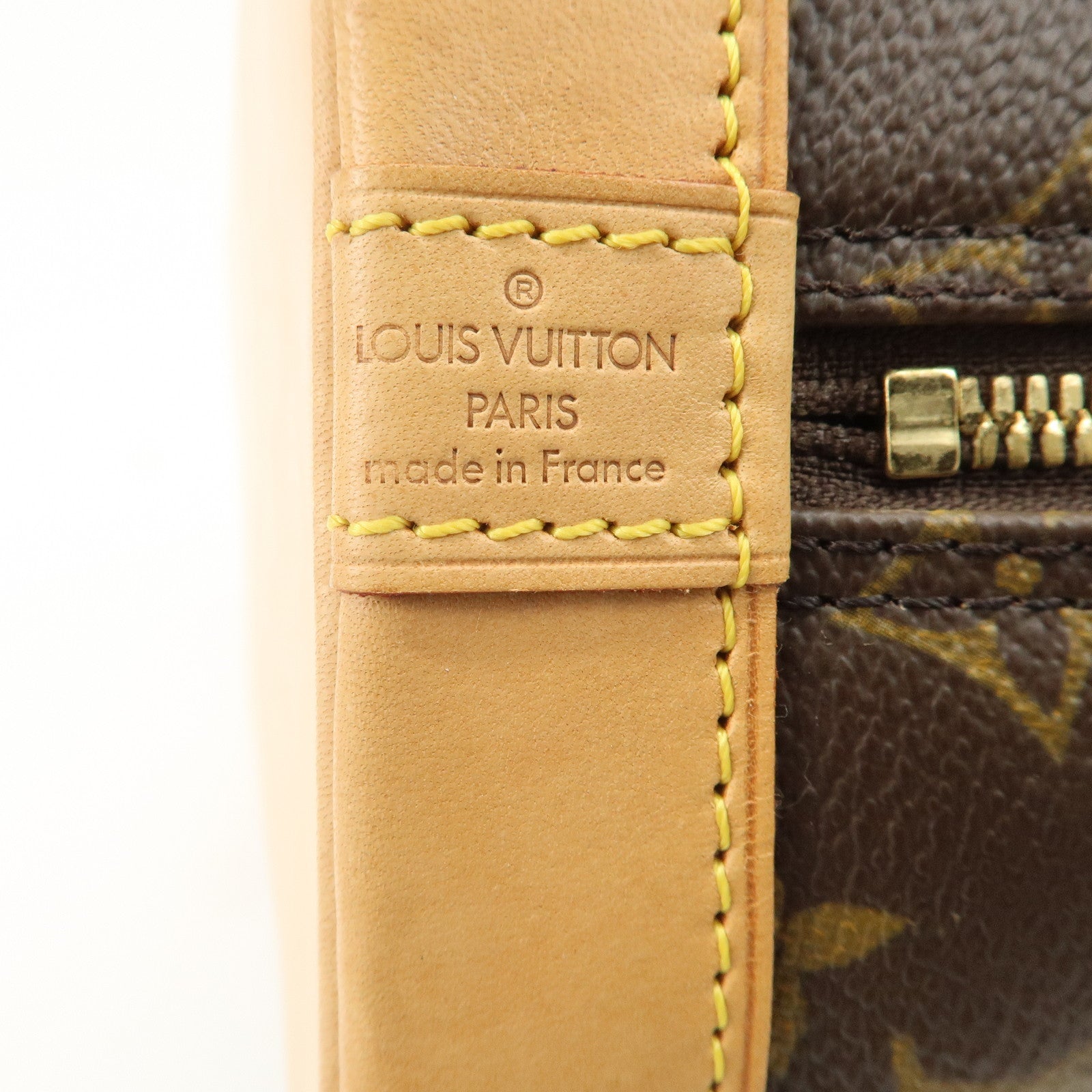 Louis Vuitton Monogram Alma Hand Bag Brown M51130 Used