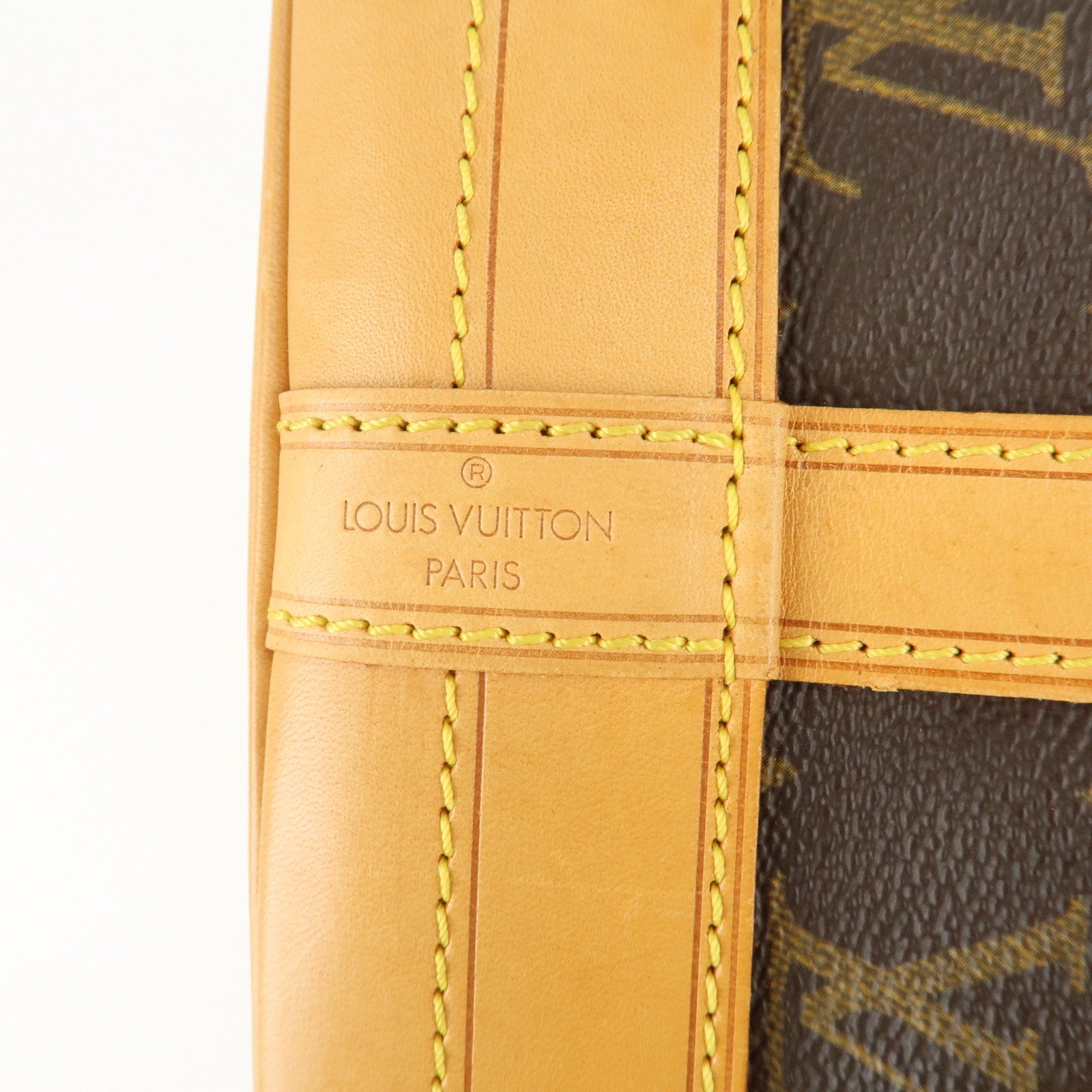 Louis Vuitton Monogram Noe Shoulder Bag Hand Bag Brown M42224 Used