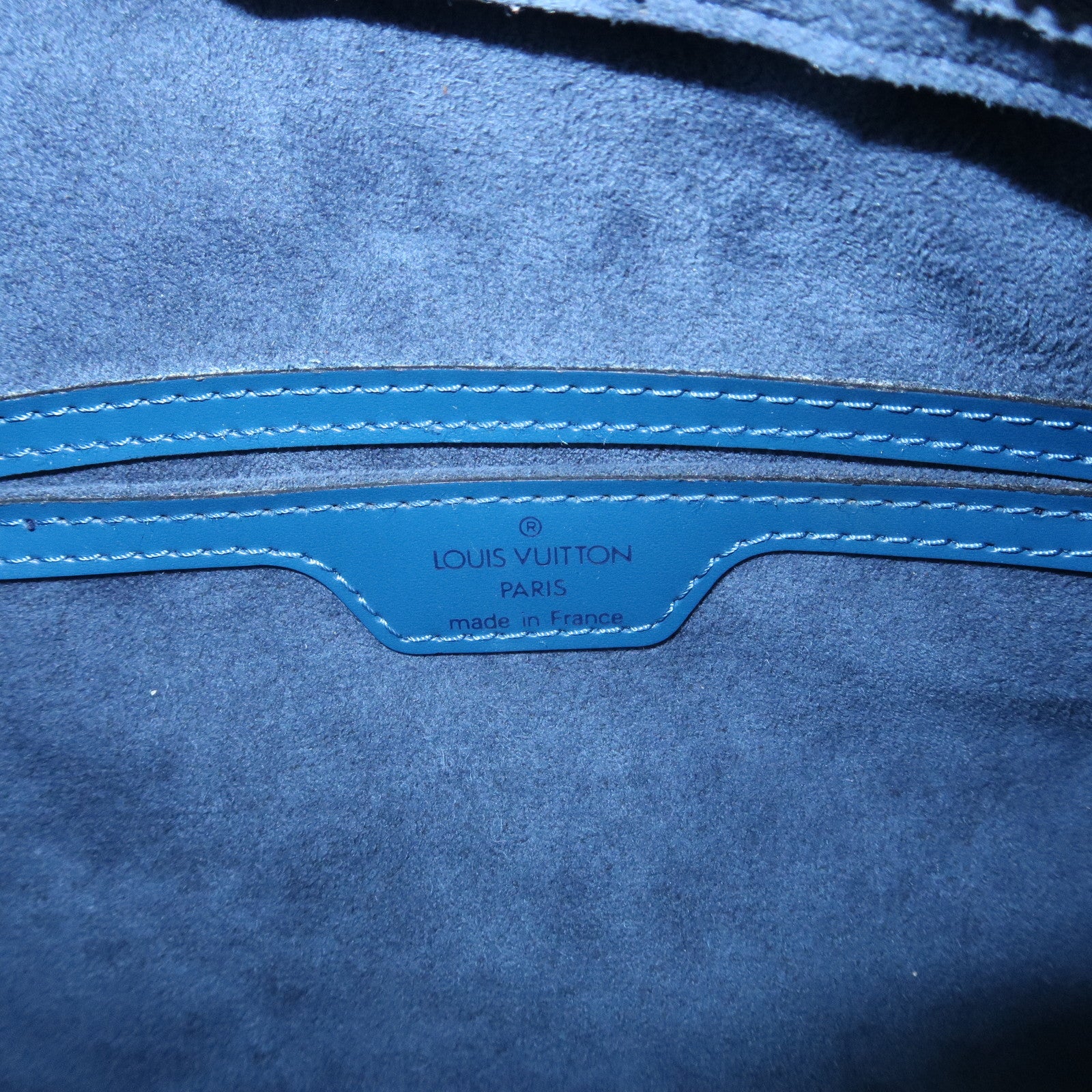 Louis Vuitton Epi Soufflot Shoulder Bag Hand Bag Blue M52225 Used
