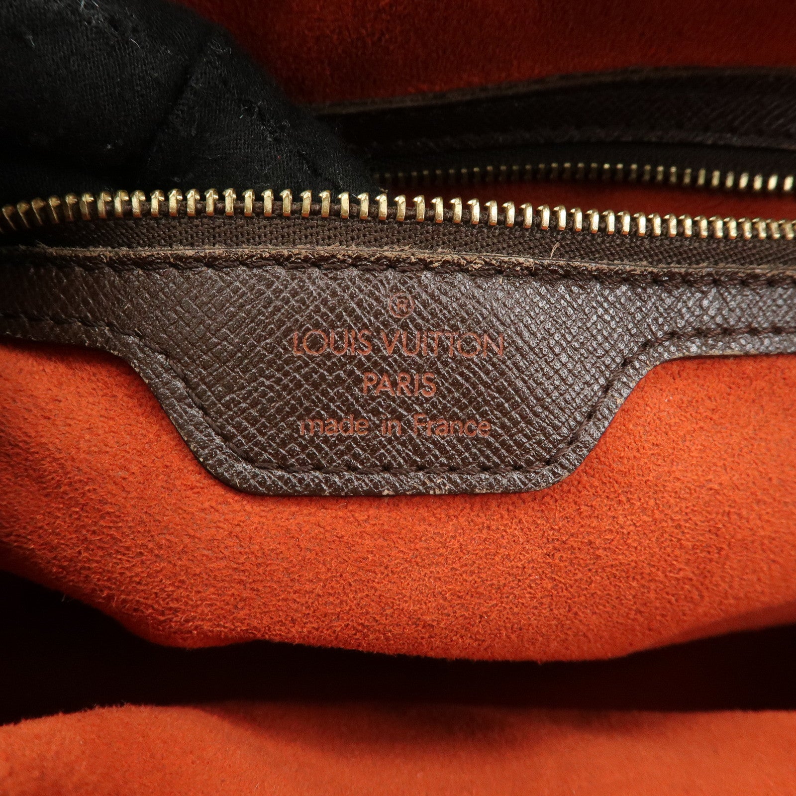 Louis Vuitton Damier Ebene Triana Hand Bag Brown N51155 Used