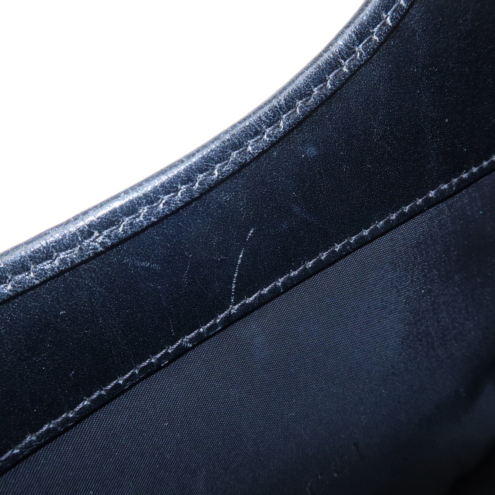 GUCCI Jackie Leather Shoulder Bag Black 002.1068 Used