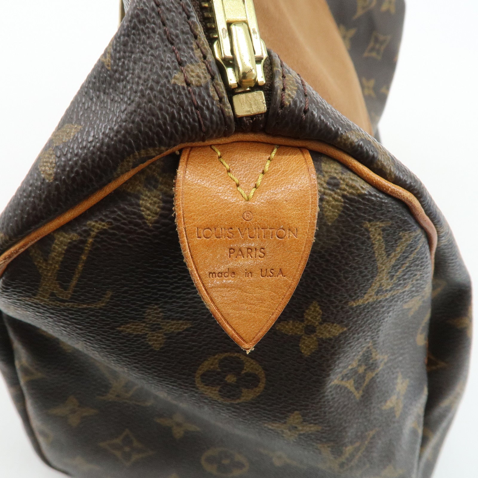 Louis Vuitton Monogram Speedy 30 Hand Bag Boston Bag M41526 Used