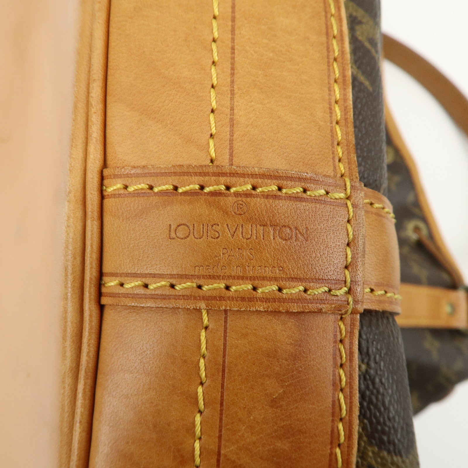 Louis Vuitton Monogram Noe Shoulder Bag Hand Bag Brown M42224 Used