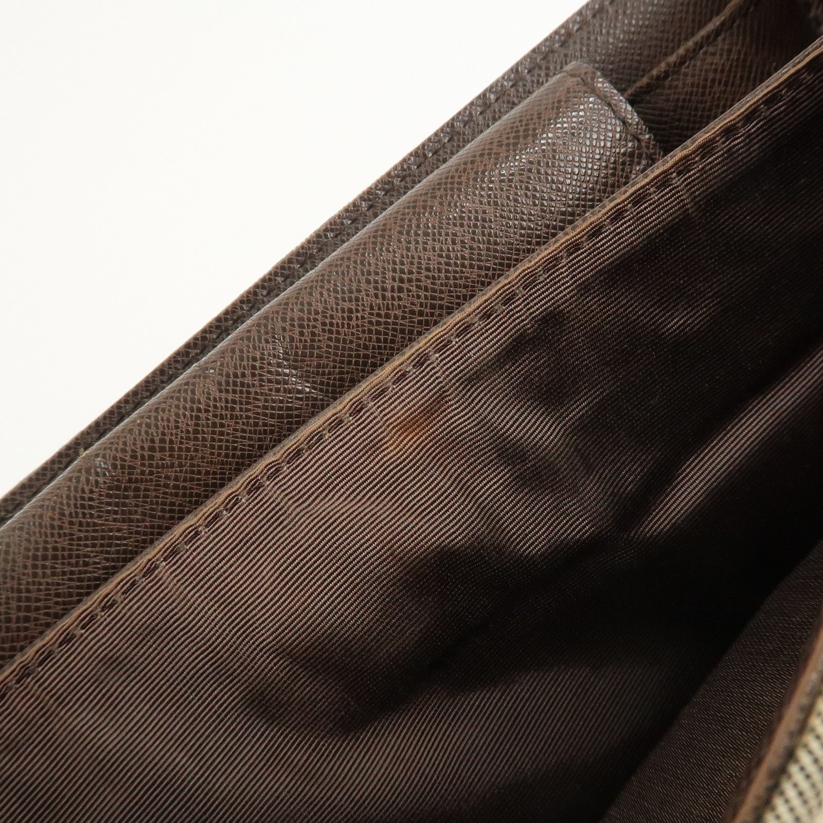 BURBERRY Canvas Leather Nova Plaid Semi Shoulder Bag Used