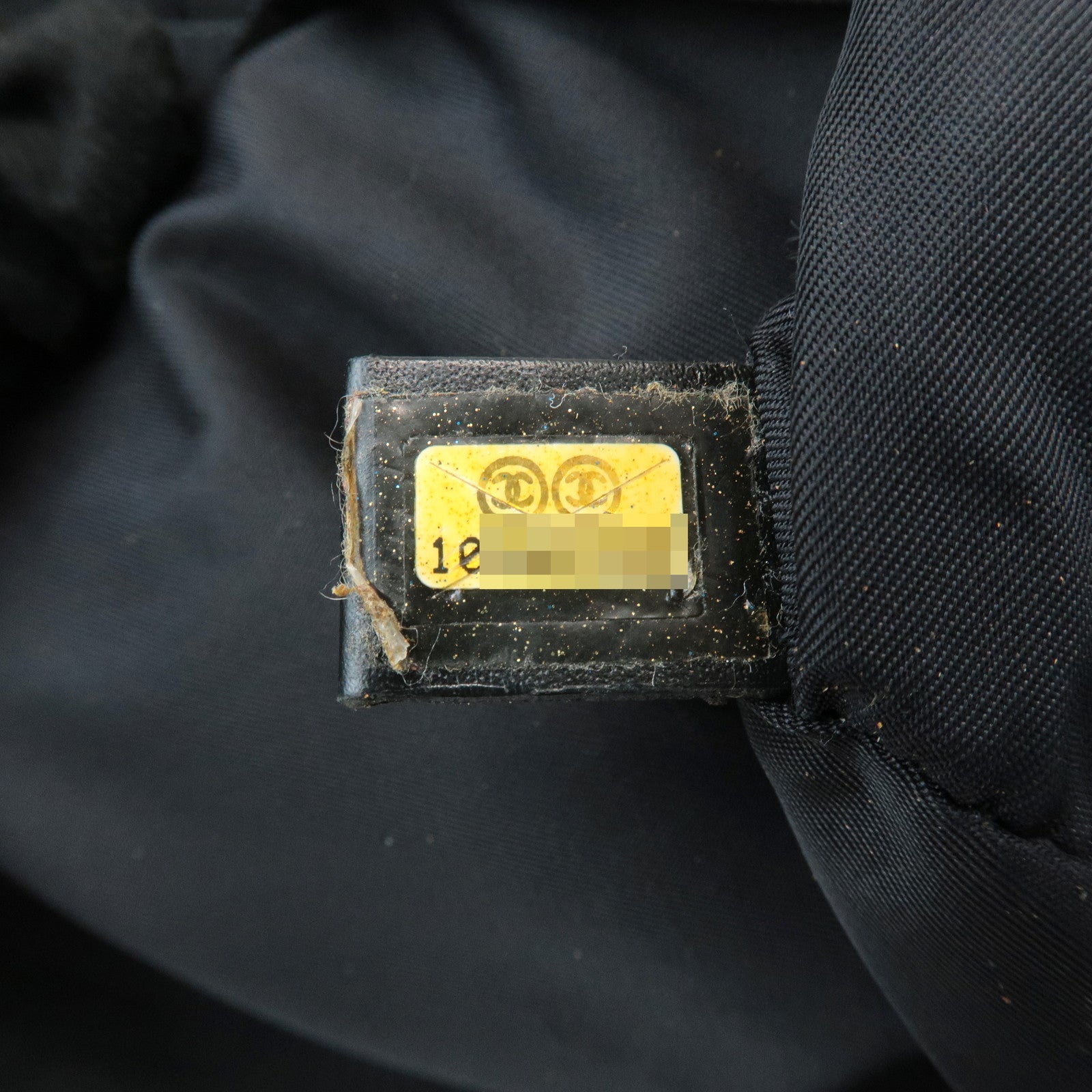 CHANEL New Travel Line Nylon Jacquard Leather Tote Bag A15991 Used