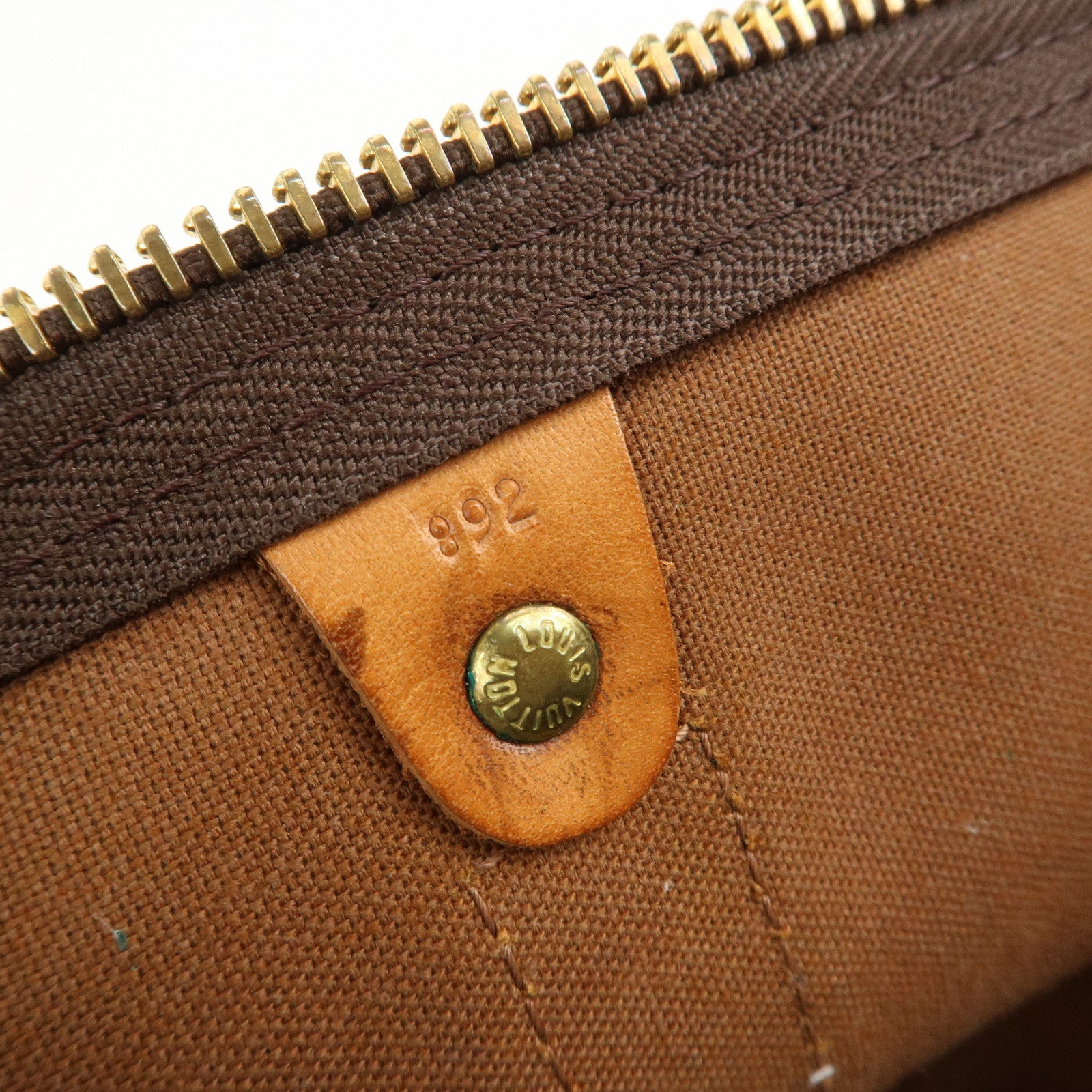 Louis Vuitton Monogram Keep All 50 Boston Bag Brown M41426 Used