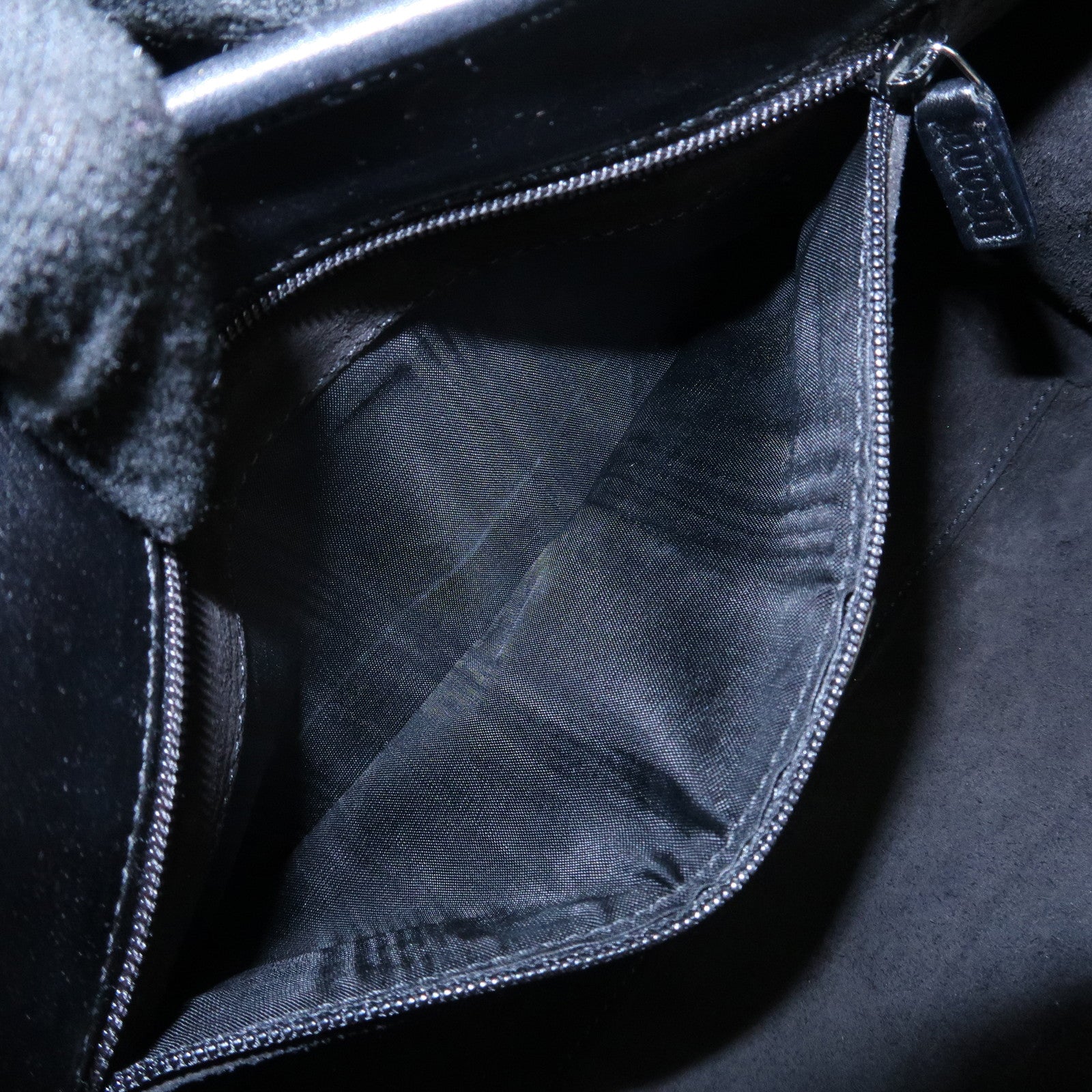 GUCCI Jackie Leather Shoulder Bag Hand Bag Black 1721 Used