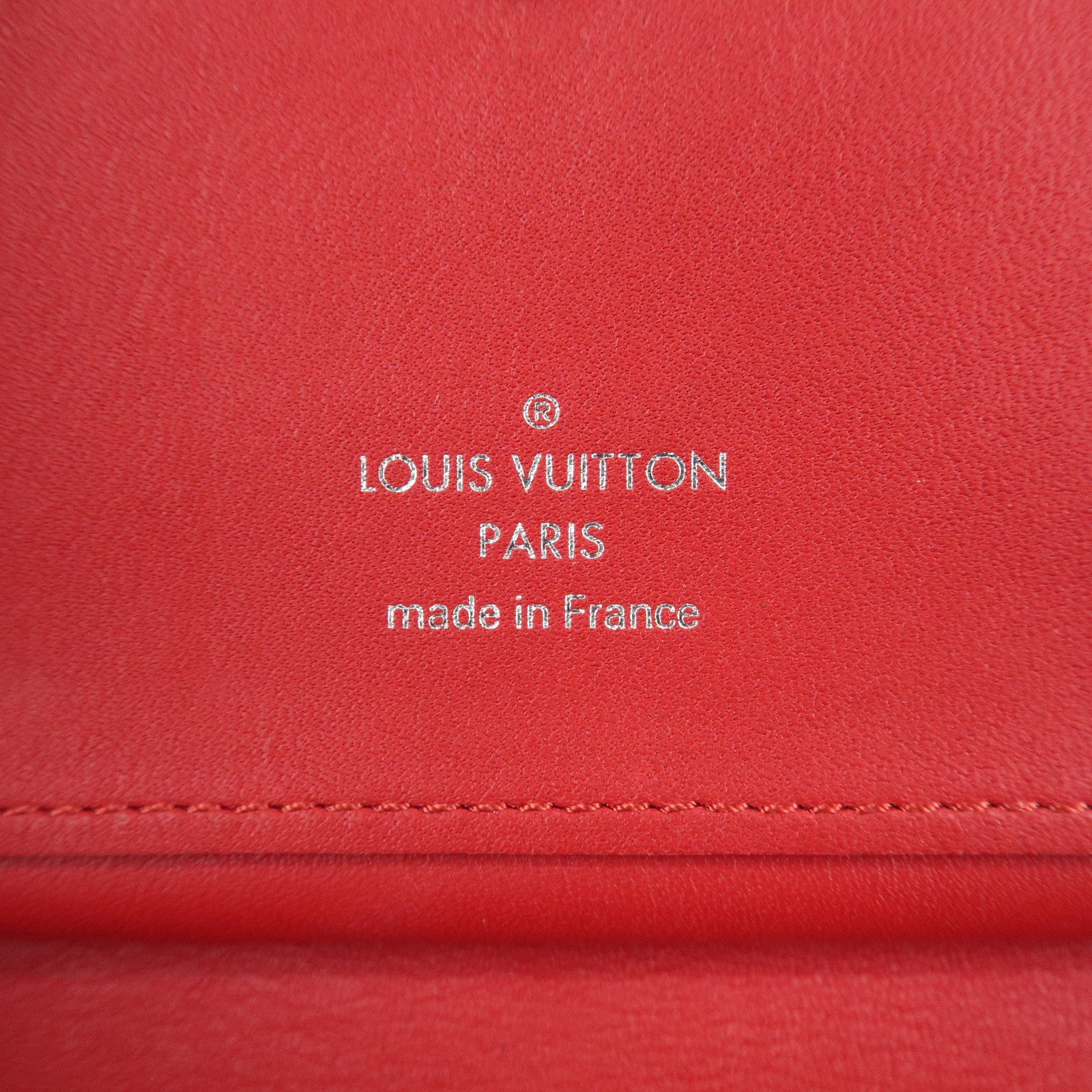 Louis Vuitton Zipped Compact Wallet Rouge M63790 Used