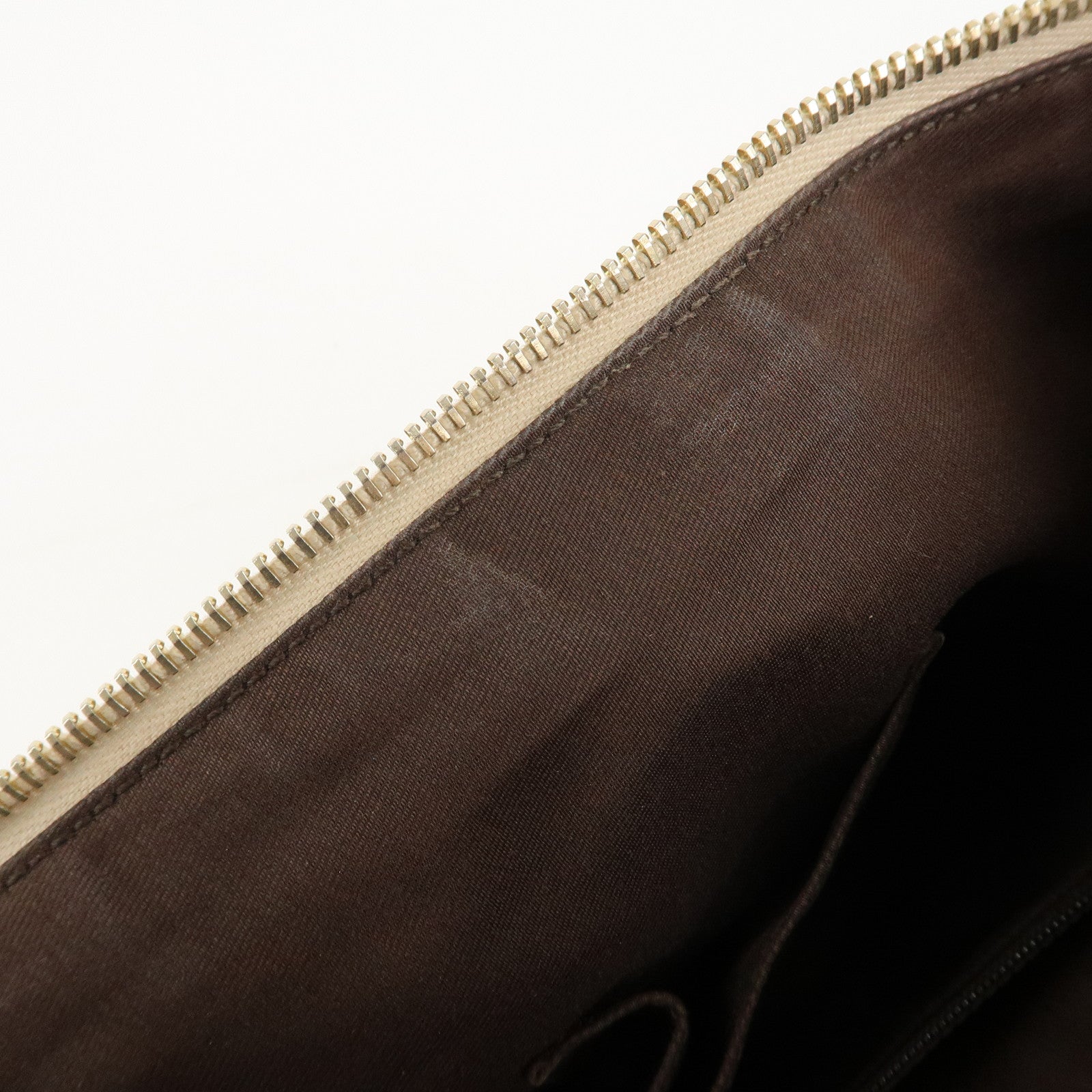 GUCCI Abbey Line GG Canvas Leather Tote Bag Pink White 141470 Used