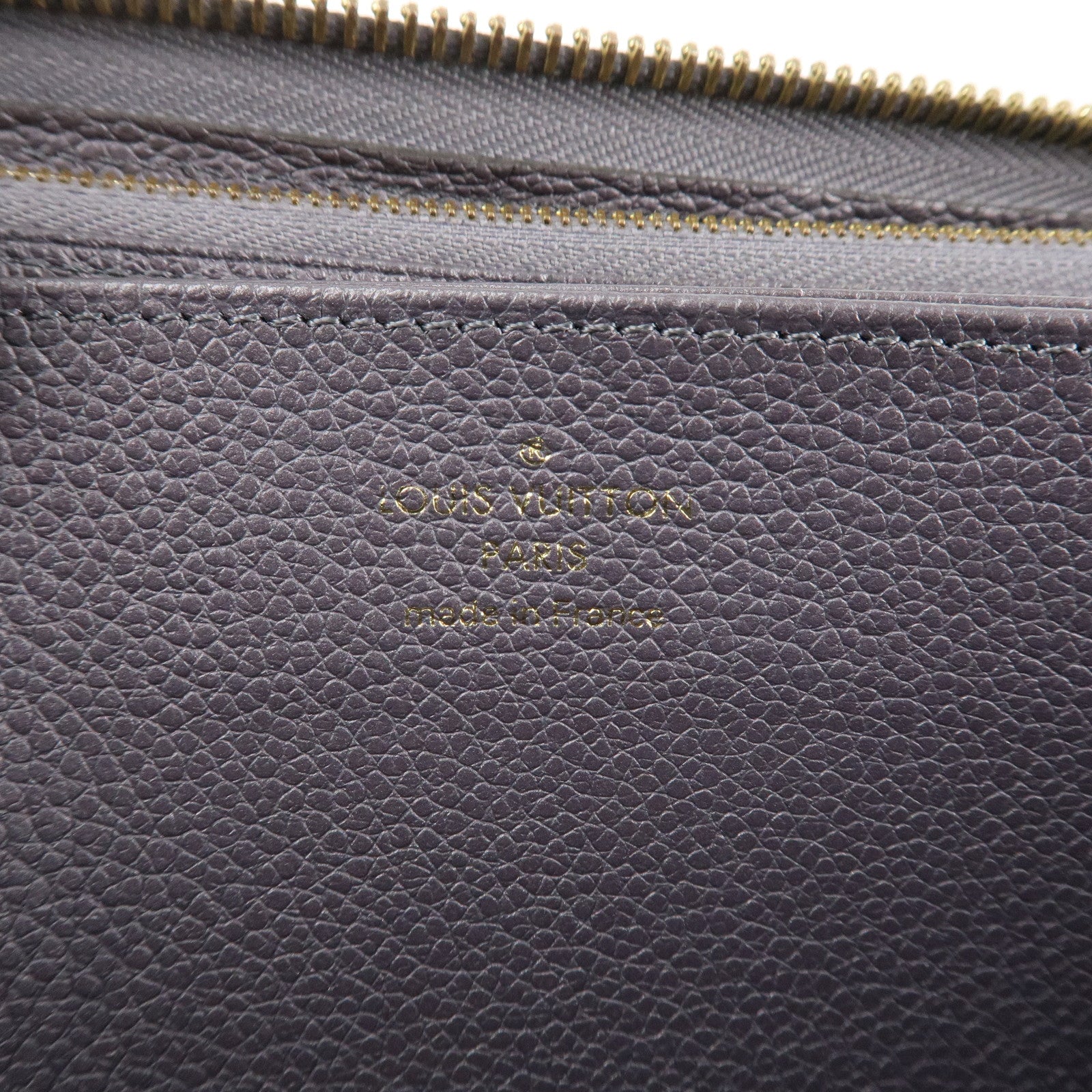 Louis Vuitton Empreinte Zippy Studs Wallet Gris Silver M62209 Used