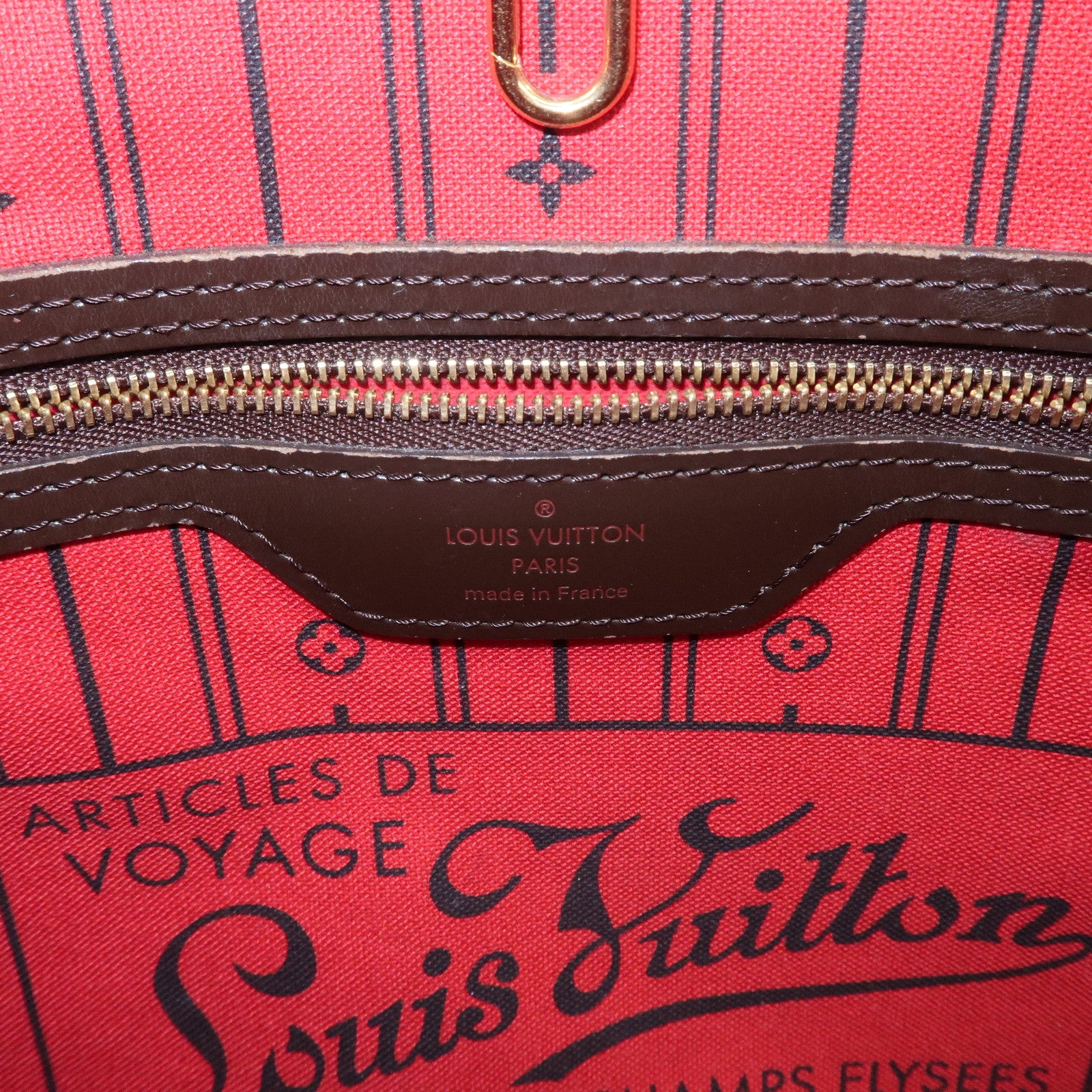 Louis Vuitton Damier Neverfull MM Tote Bag Shoulder Bag N51105 Used