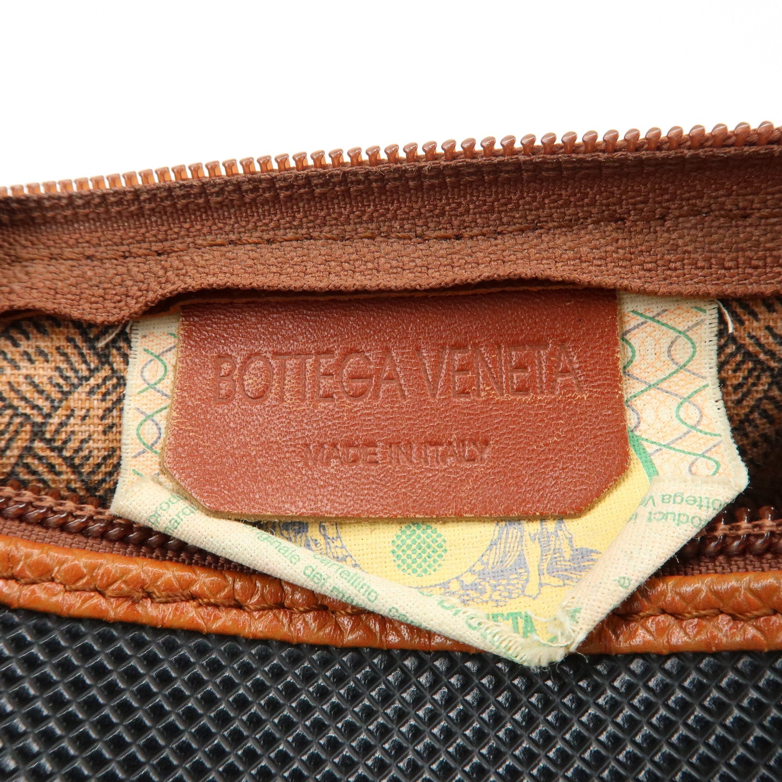 BOTTEGA VENETA Intrecciato PVC Leather Marco Polo Tassel Hand Bag Used
