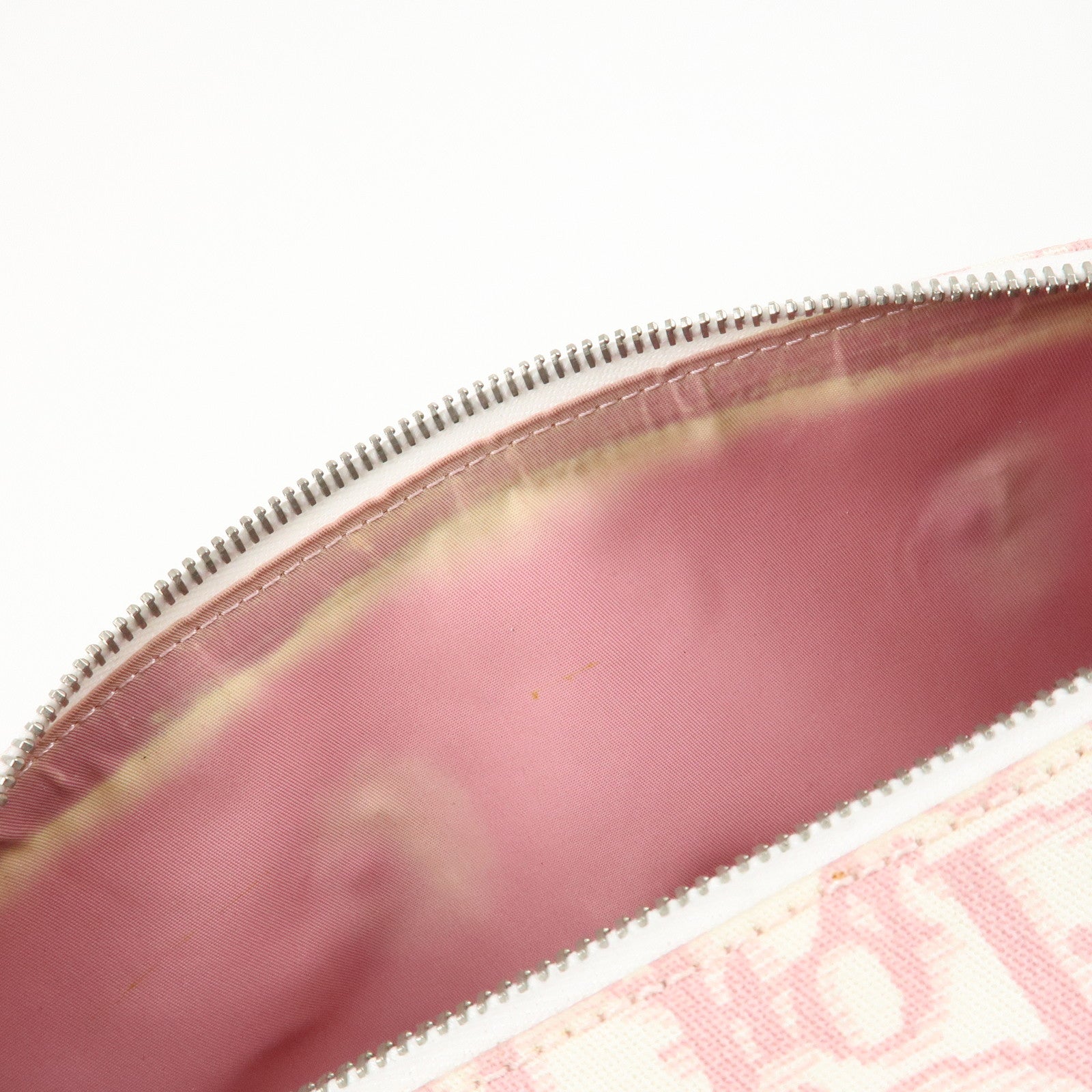 Christian Dior Trotter PVC Patent Leather Rhine Stone Boston Bag Used