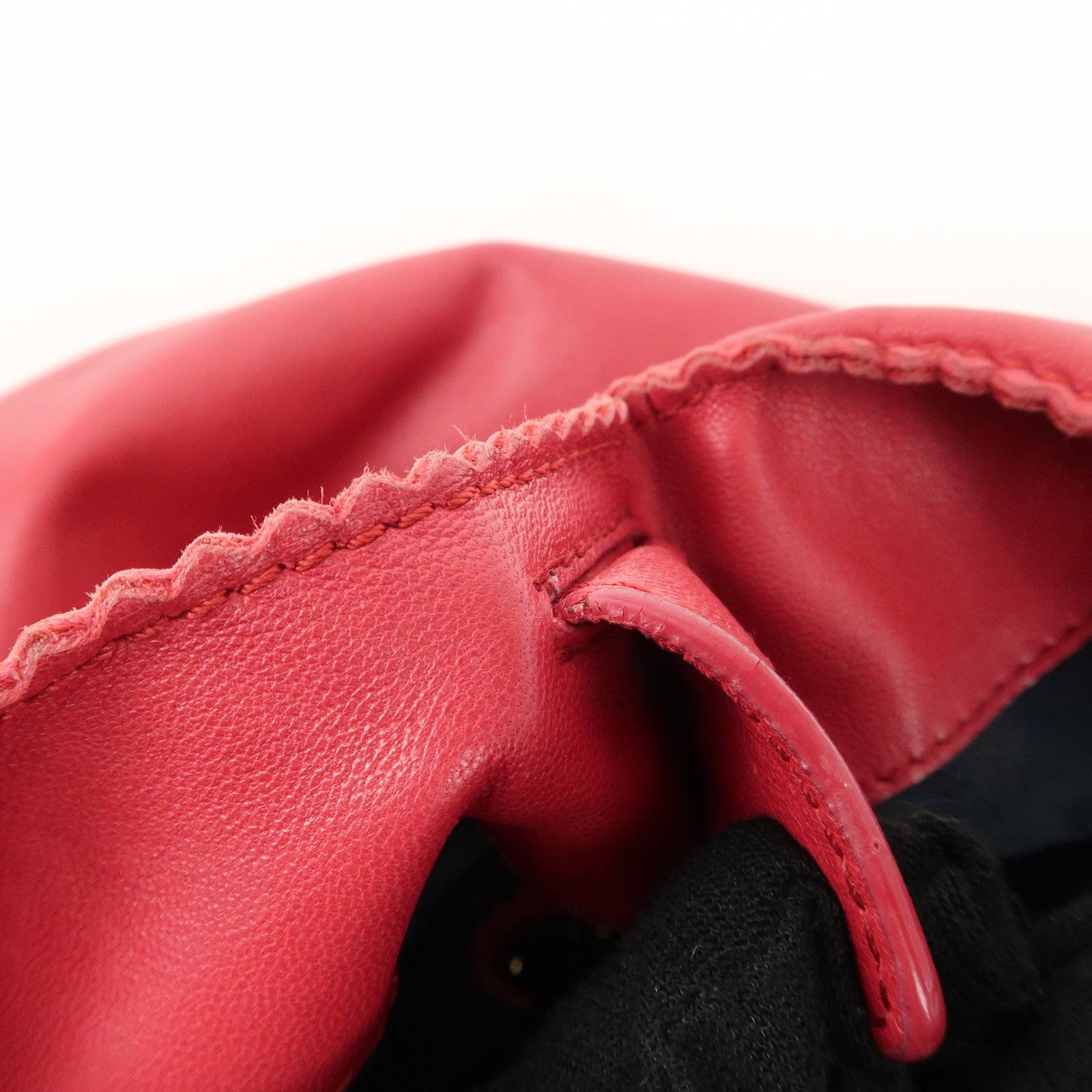 LOEWE Anagram Nappa Leather Viento One Shoulder Bag Pink Used