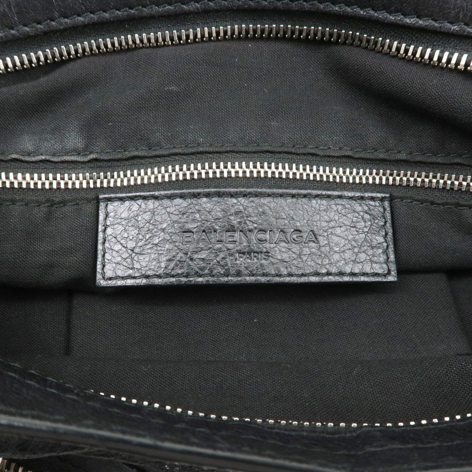 BALENCIAGA The Town Leather 2way Bag Hand Bag Black 240579 Used