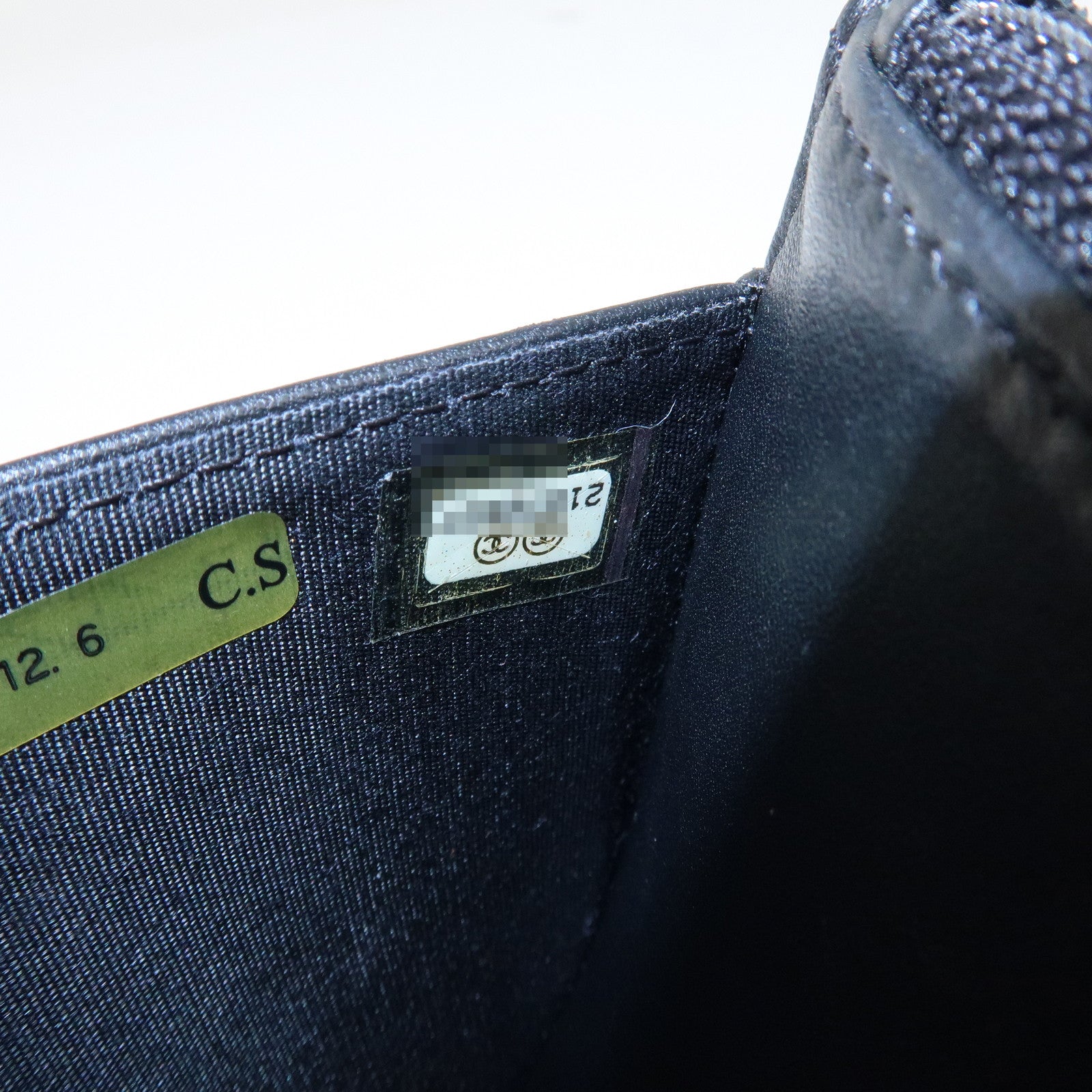 CHANEL Camellia Lamb Skin Chain Wallet Shoulder Bag A82336 Used