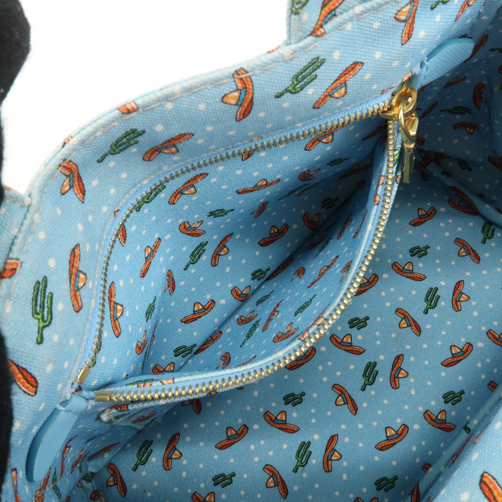 PRADA Canapa Mini Canvas 2Way Bag Light Blue 1BG439 Used