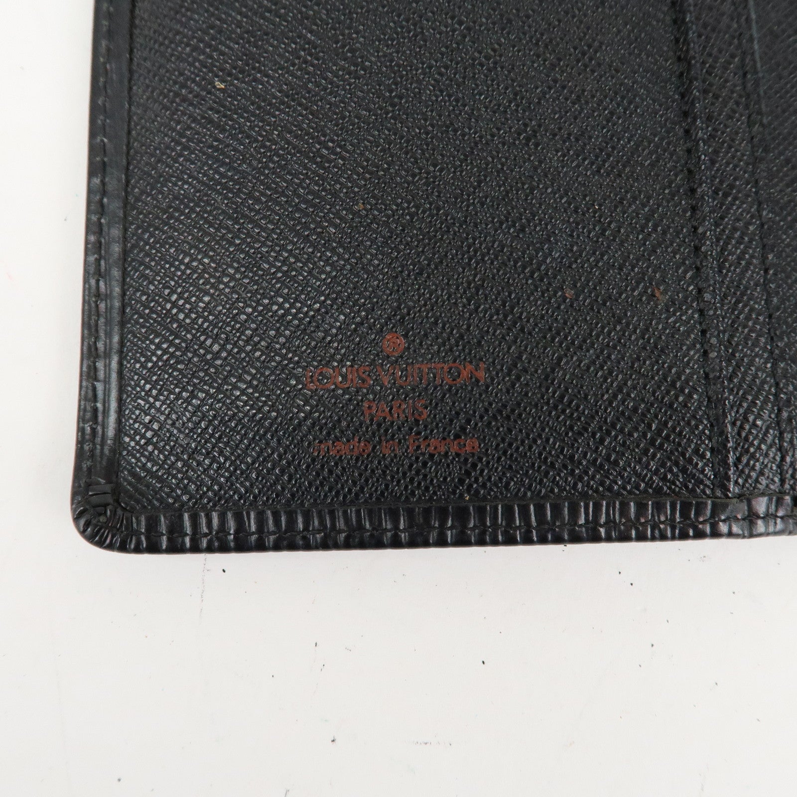Louis Vuitton Set of 2 Epi Long Wallet Black M63752 M63252 Used