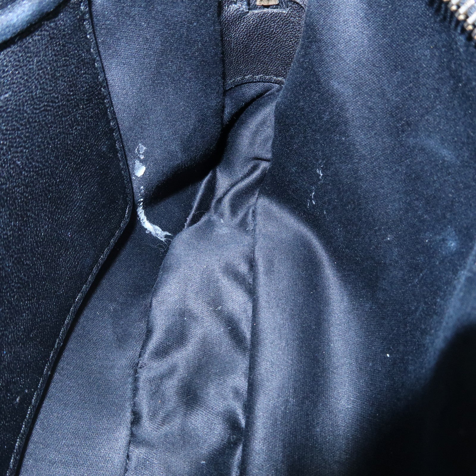 MIU MIU Matelasse Leather Shoulder Bag Black Used