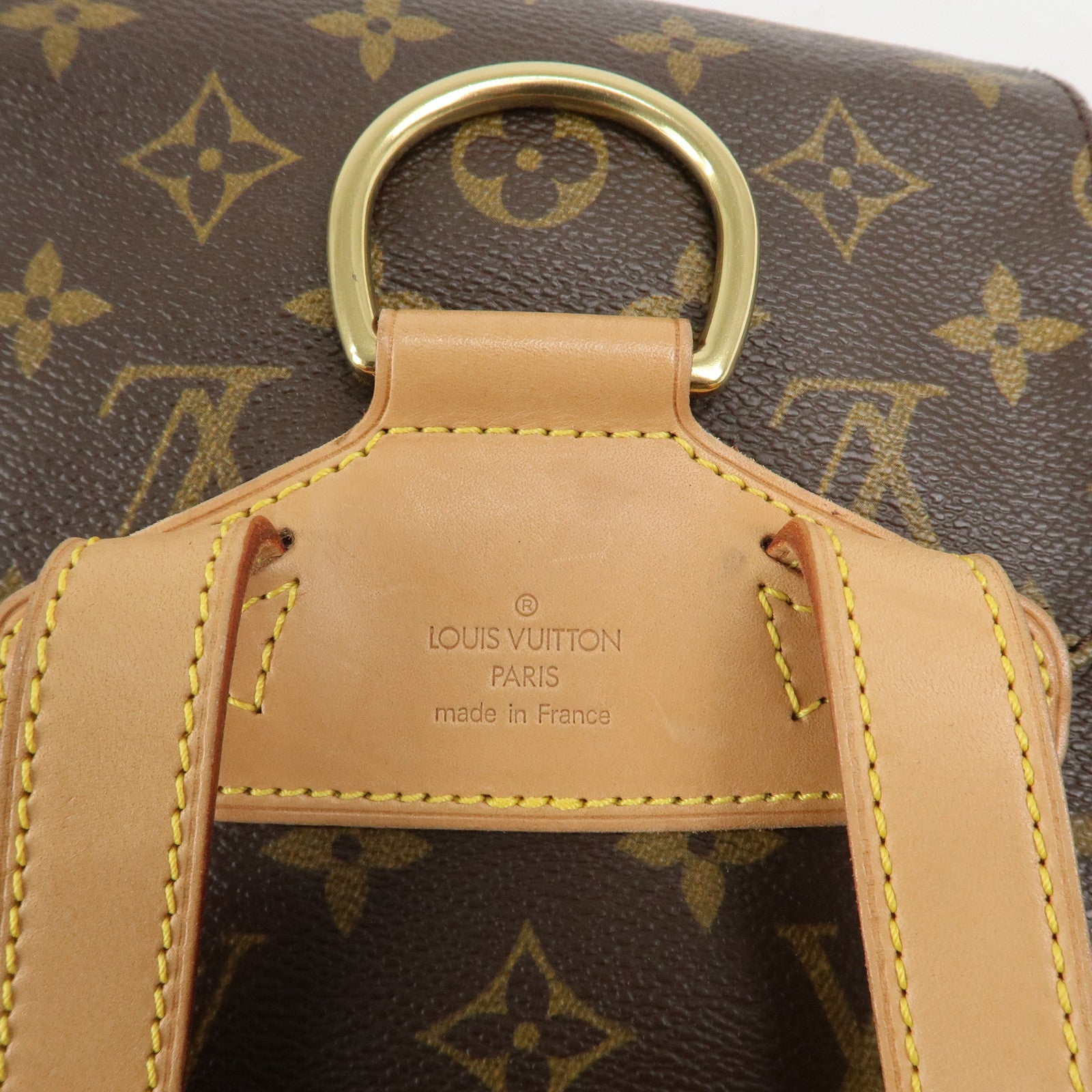 Louis Vuitton Monogram Montsouris MM Back Pack Bag M51136 Used