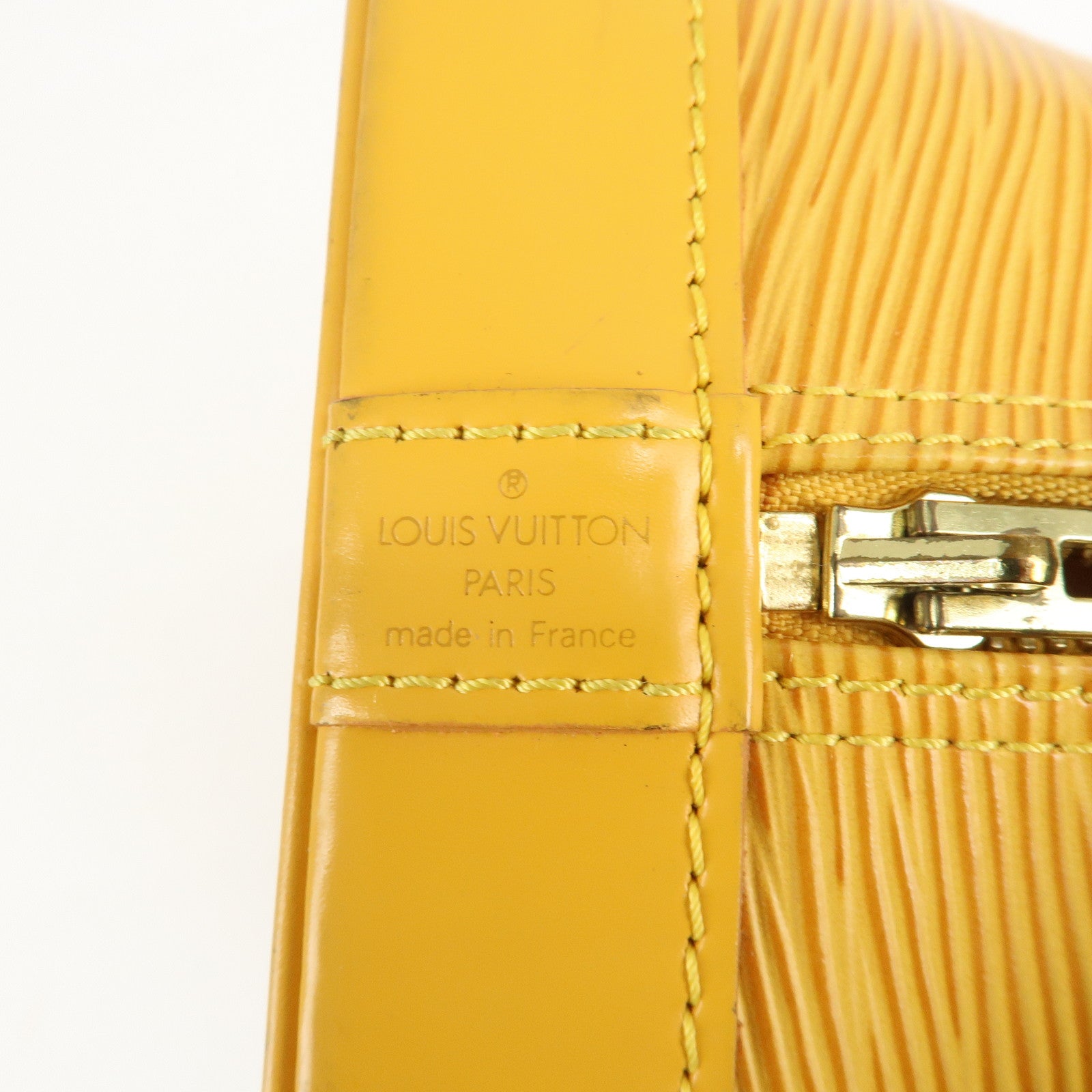 Louis Vuitton Epi Alma PM Hand Bag Tassili Yellow M52149 Used