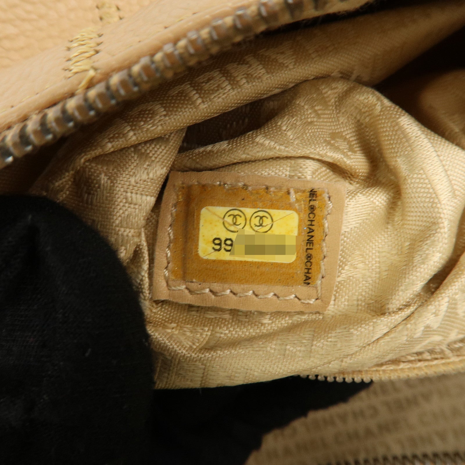 CHANEL Chocolate Bar Caviar Skin Mini Boston Bag Shoulder Bag Used