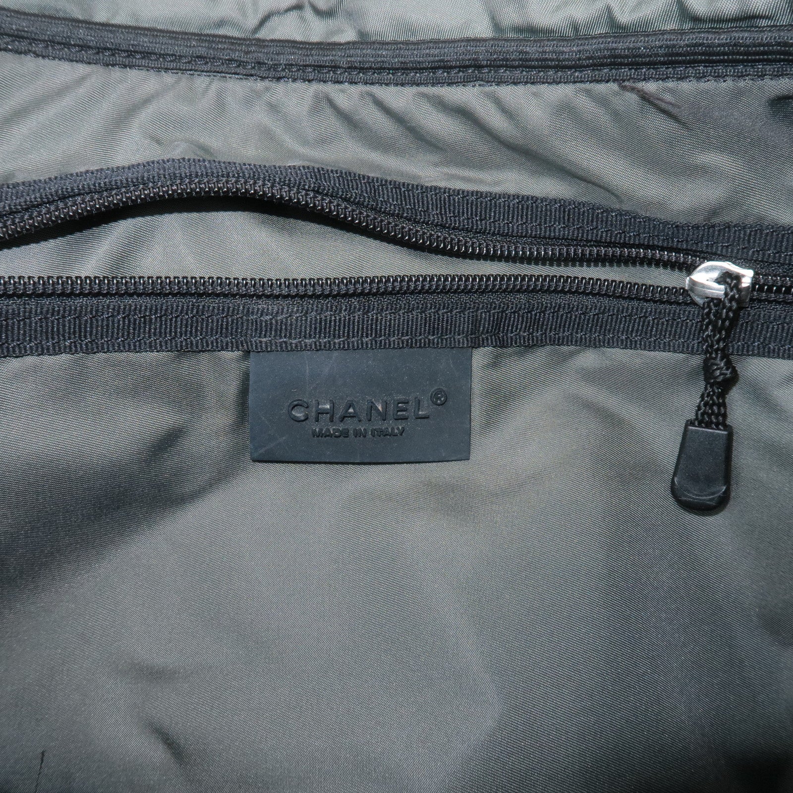 CHANEL COCO Mark Sportline Canvas Shoulder Bag A23289 Used