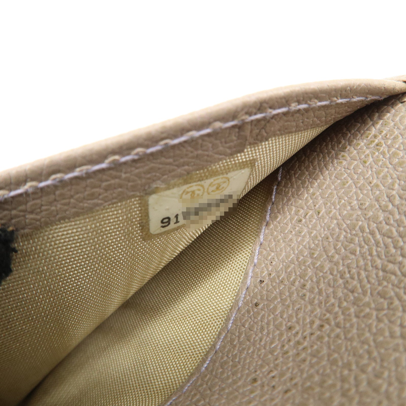 CHANEL COCO Button Leather Agenda Cover Gray Used