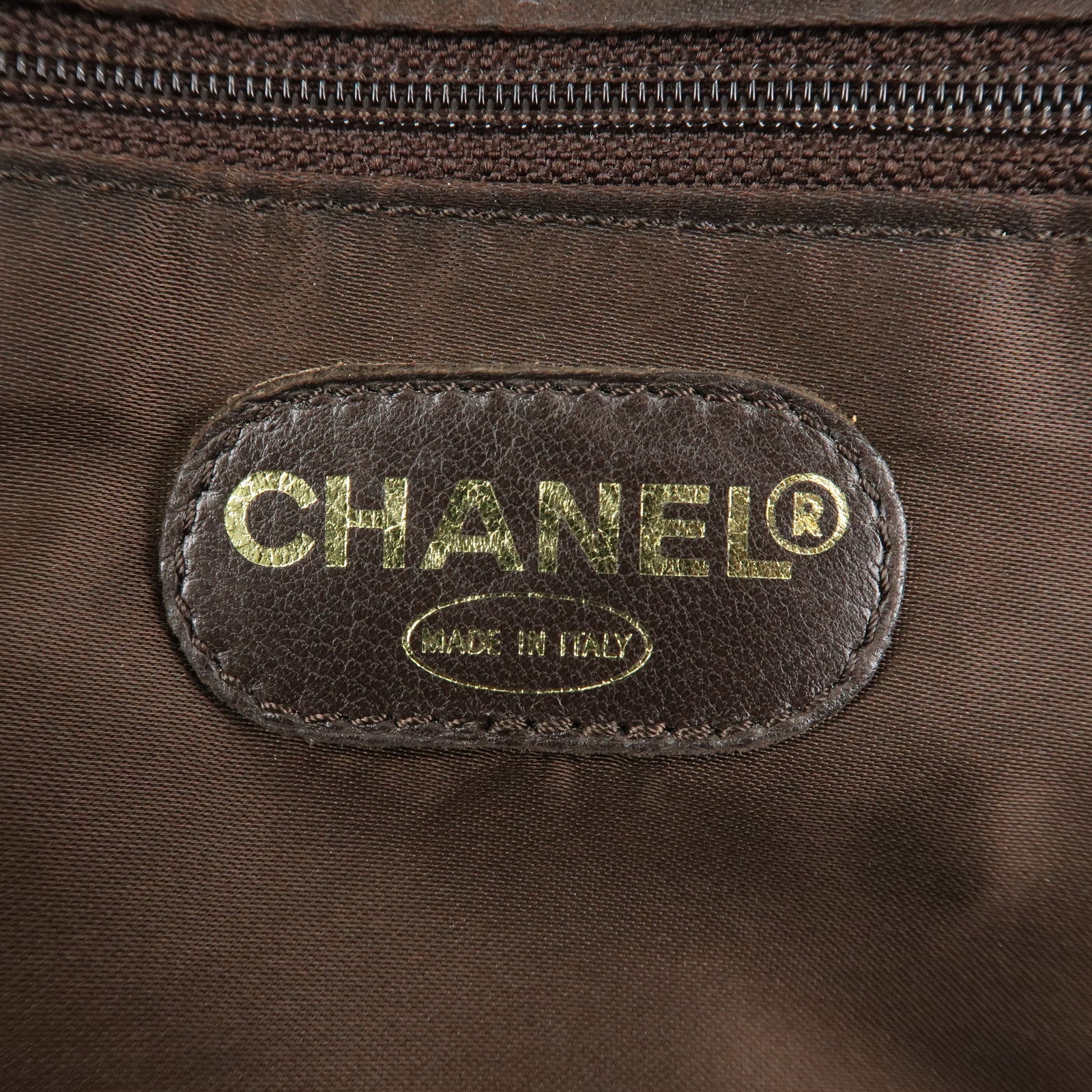 CHANEL Suede Chain Hand Bag Shoulder Bag Tote Bag Brown Used