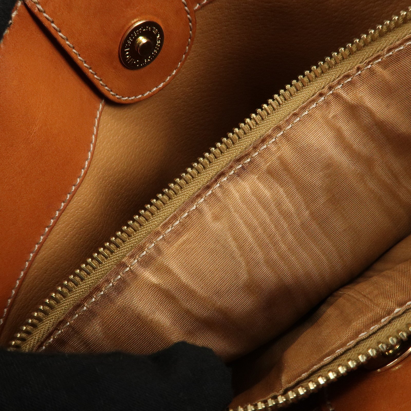 CELINE Macadam PVC Leather Shoulder Bag Hand Bag Brown Used