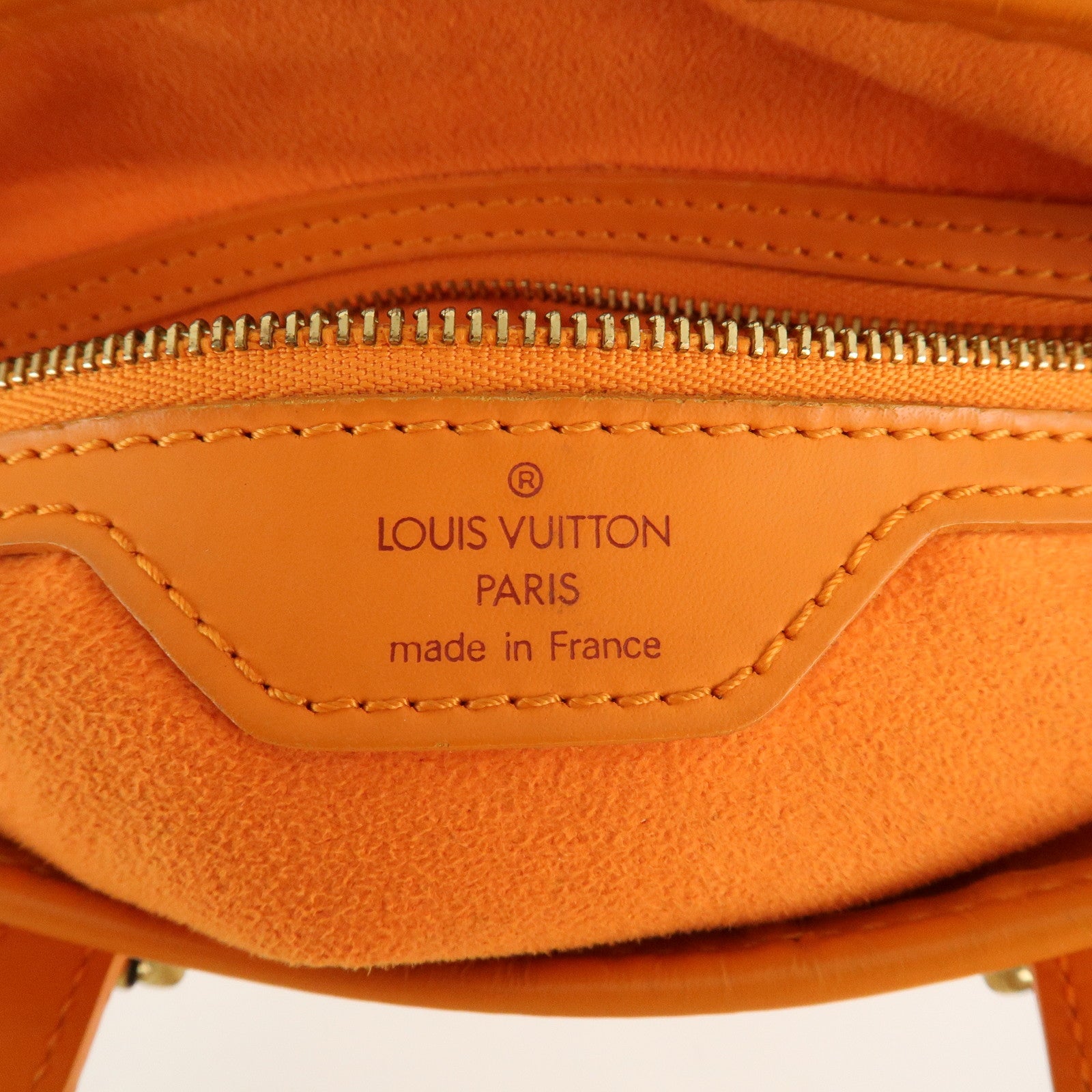 Louis Vuitton Epi Bucket PM Shoulder Bag Mandarin M5899H Used