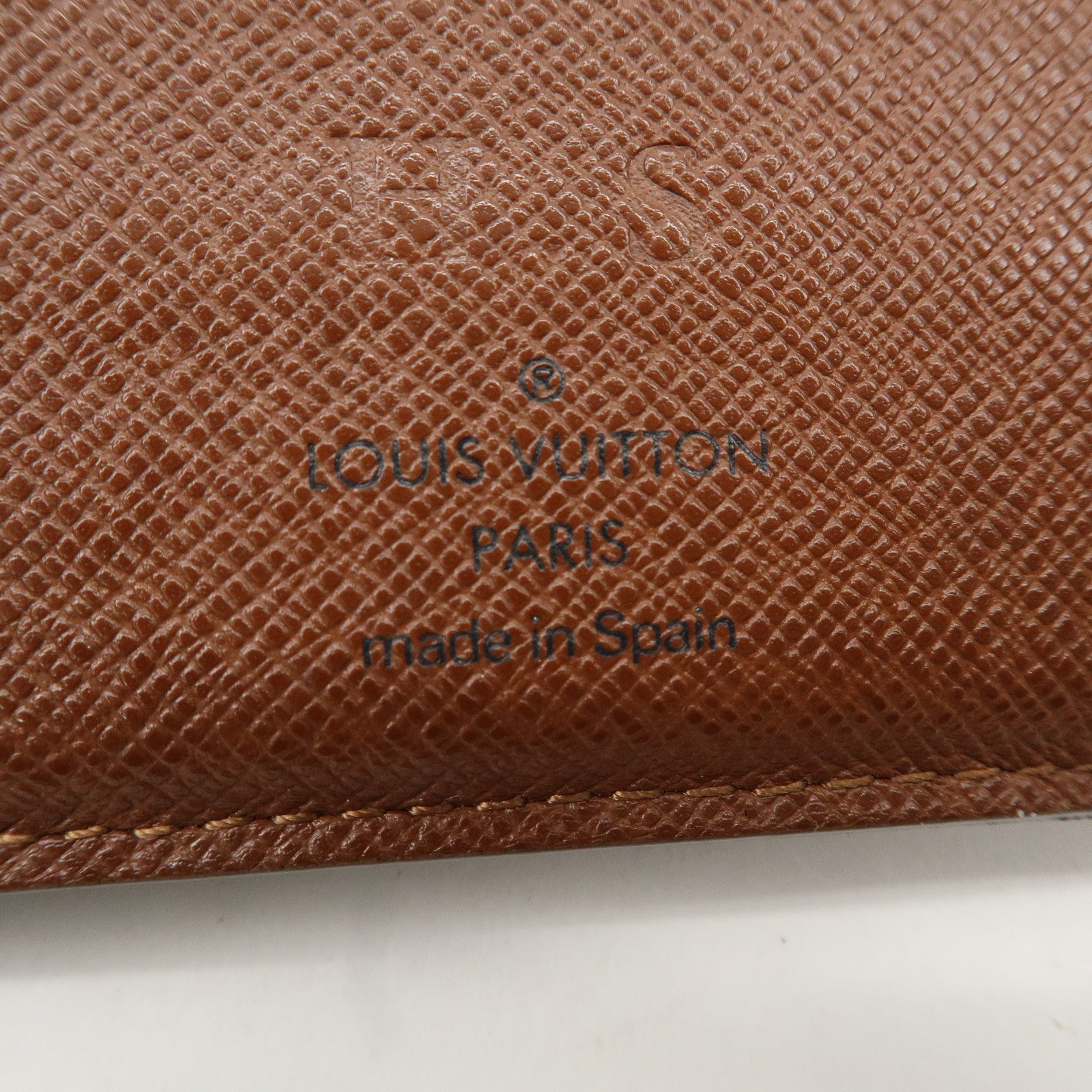 Louis Vuitton Panda Portefeuille Marco *Initials engraved M61666 Used