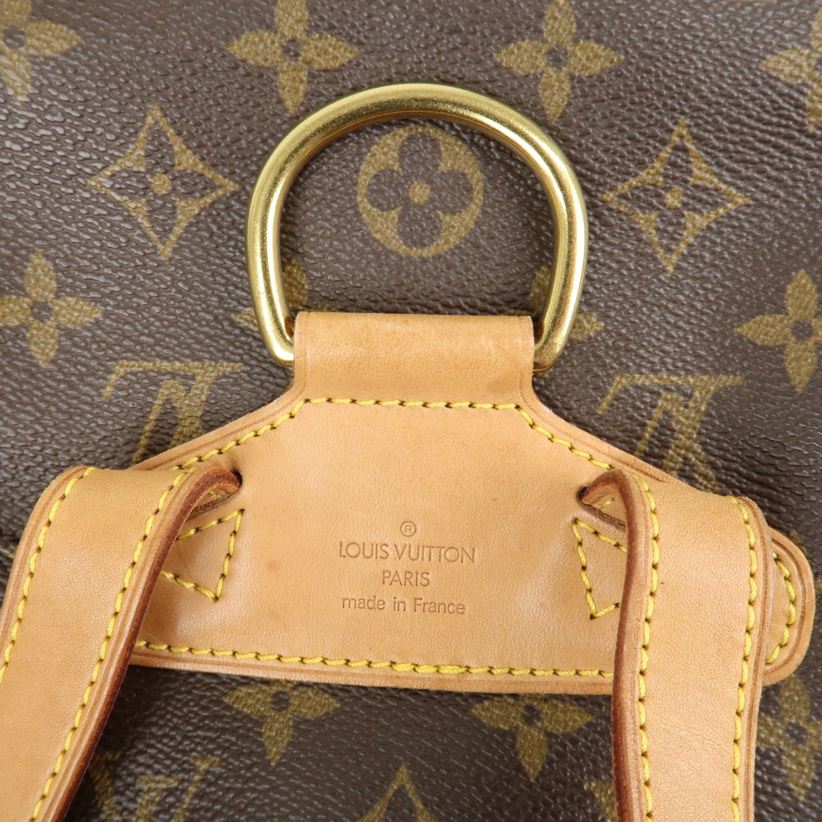 Louis Vuitton Monogram Montsouris MM Back Pack Bag M51136 Used