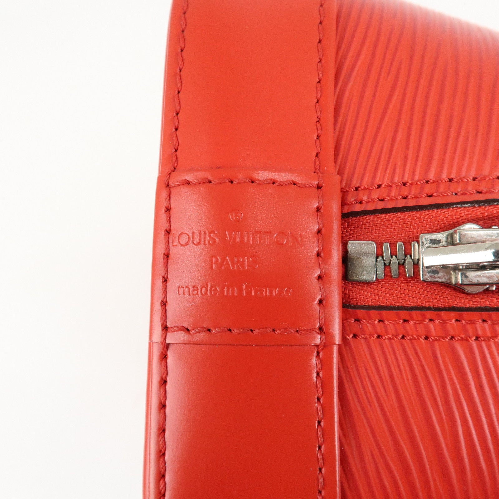 Louis Vuitton Epi Alma PM Hand Bag Coquelicot Red M41154 Used