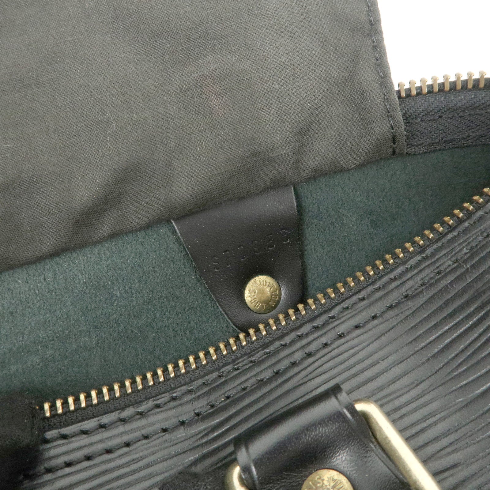 Louis Vuitton Epi Speedy 25 Boston Bag Hand Bag Noir Black M43012 Used