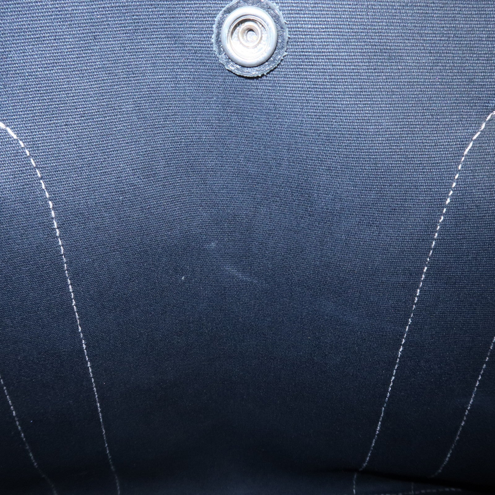 HERMES Toile Officier Negonda Garden Party PM I Stamped Tote Bag Used