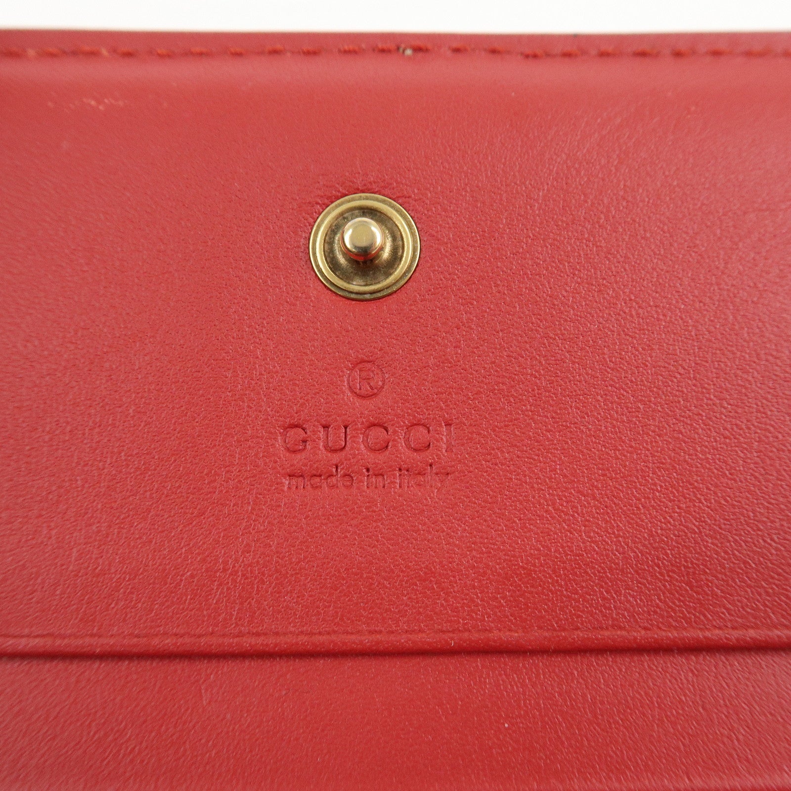 GUCCI Interlocking GG Supreme Plastic Card Case Coin Case Cherry Used