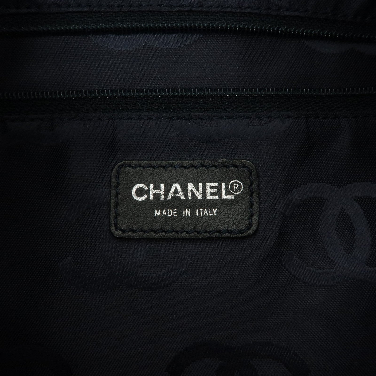 CHANEL Denim Plastic COCO Mark One Shoulder Bag Light Blue Used