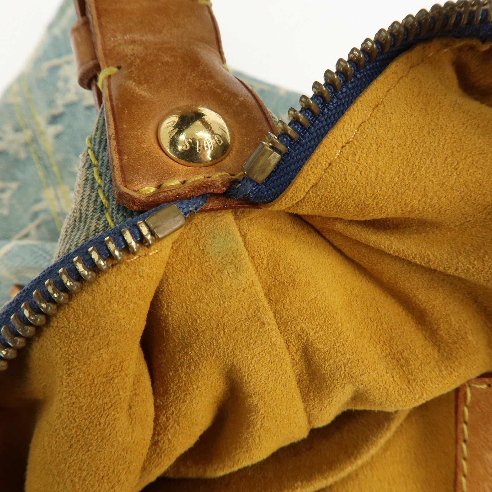 Louis Vuitton Monogram Denim Baggy GM Shoulder Bag M95048 Used