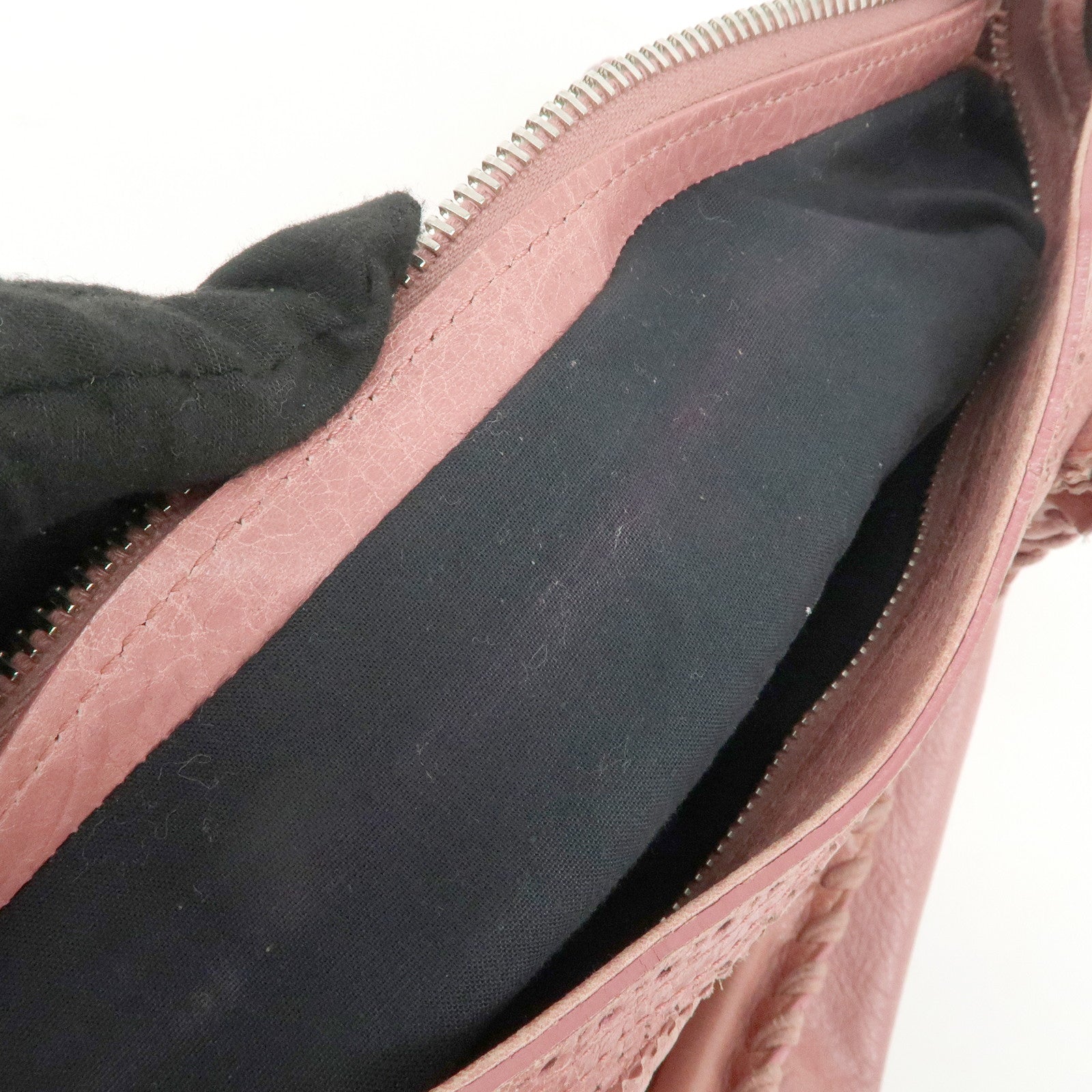 BALENCIAGA Leather Giant Velo 2Way Bag Hand Bag Pink 258045 Used