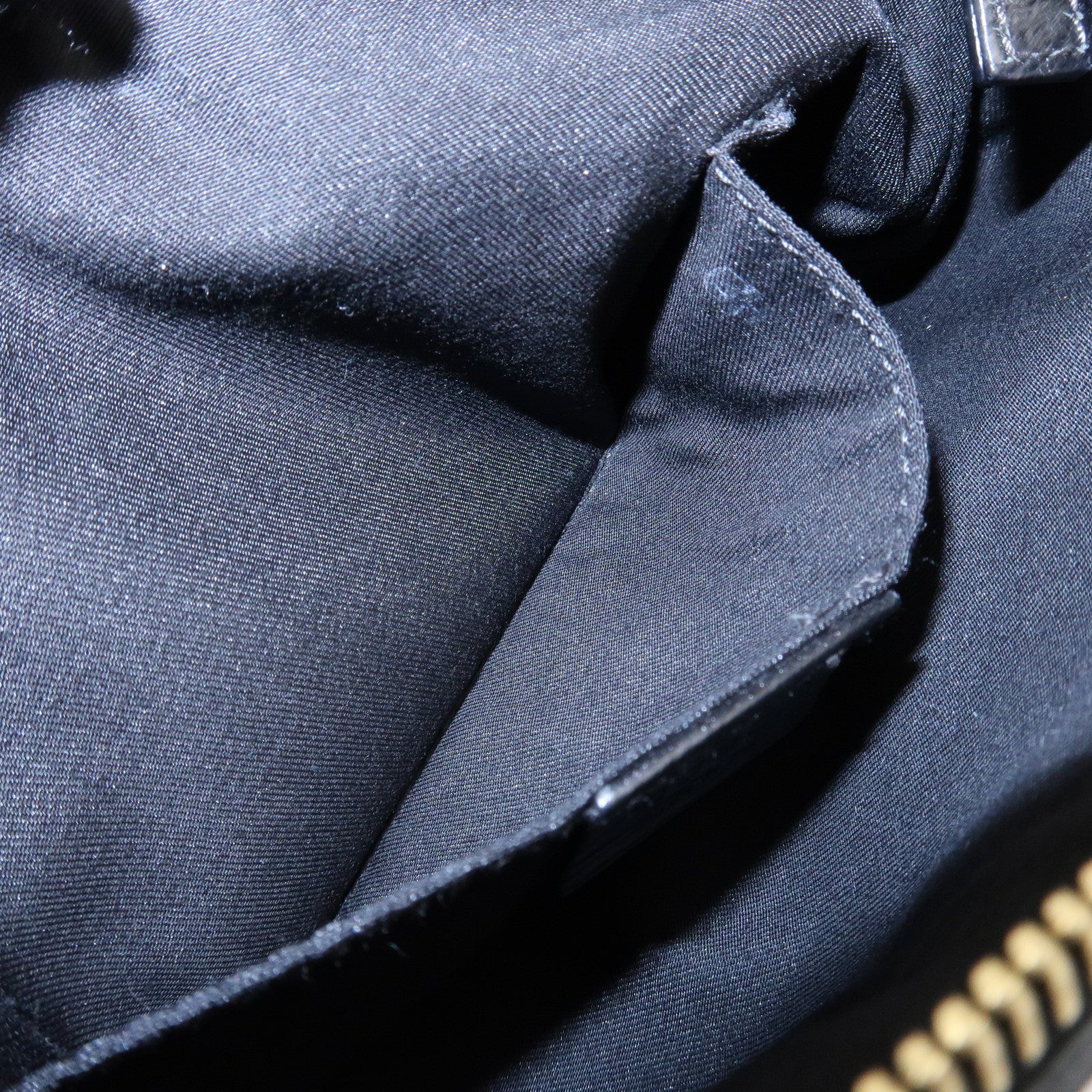 GUCCI Sherry GG Canvas Leather Shoulder Bag Black 145970 Used