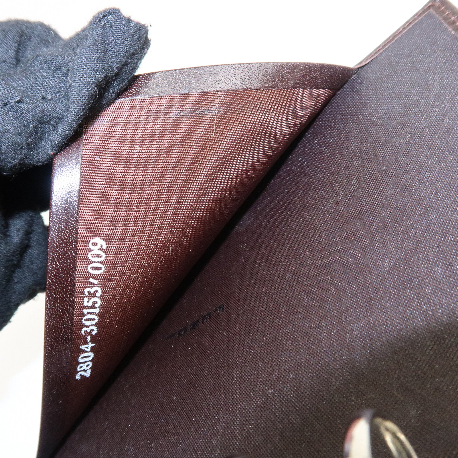 FENDI Zucca Canvas Leather Agenda Planner Cover Brown Used