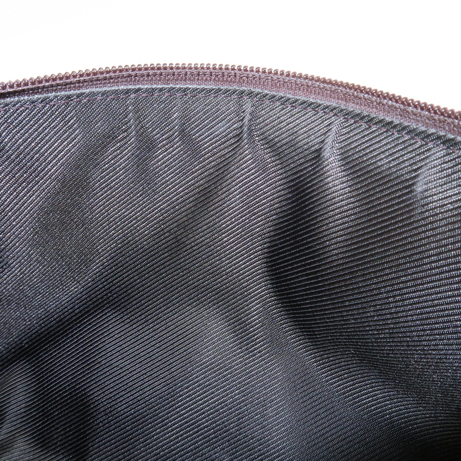 GUCCI Abbey GG Canvas Leather Shoulder Bag Beige Dark Brown 145750 Used