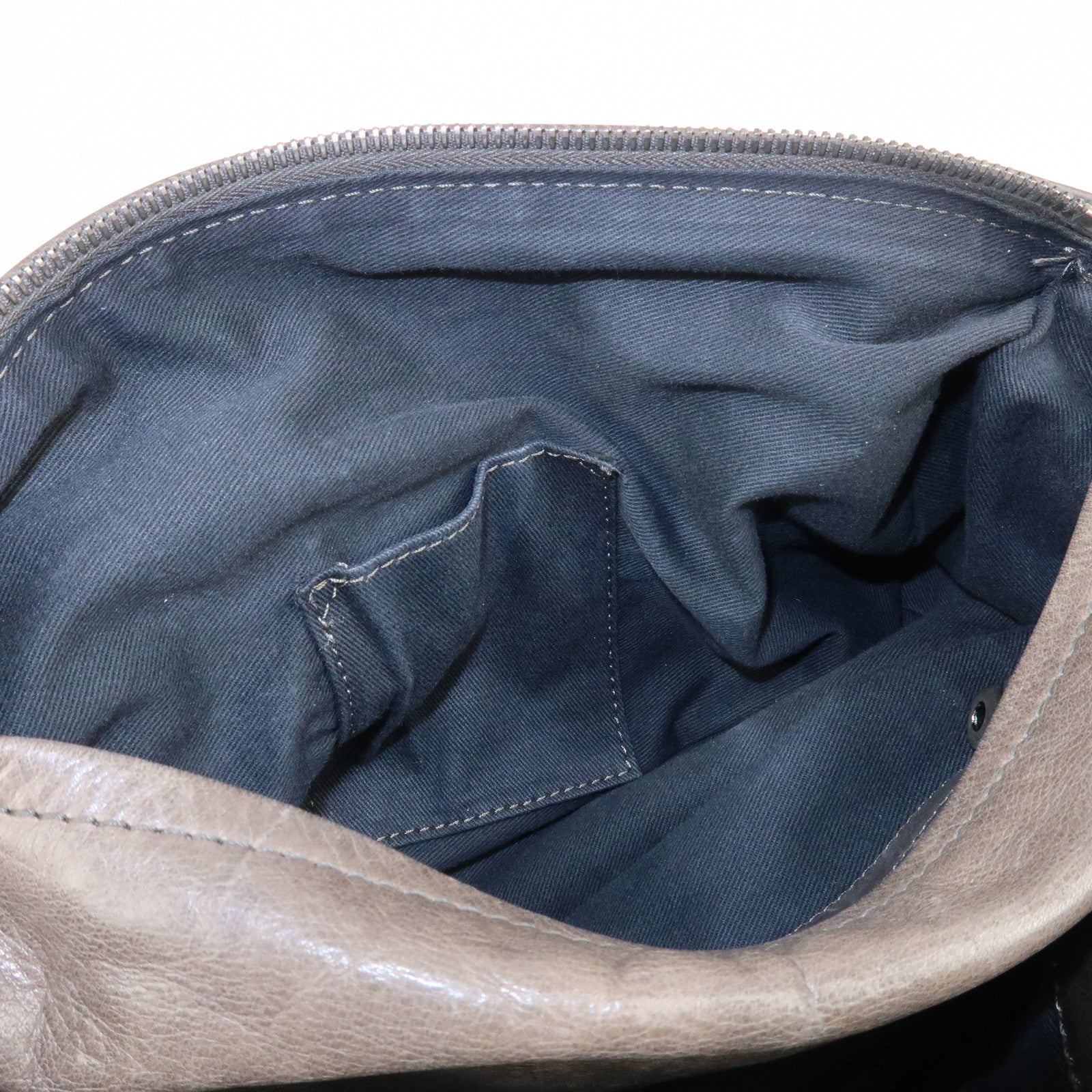 Chloe Leather Silverado Boston Bag Shoulder Bag Brown Used