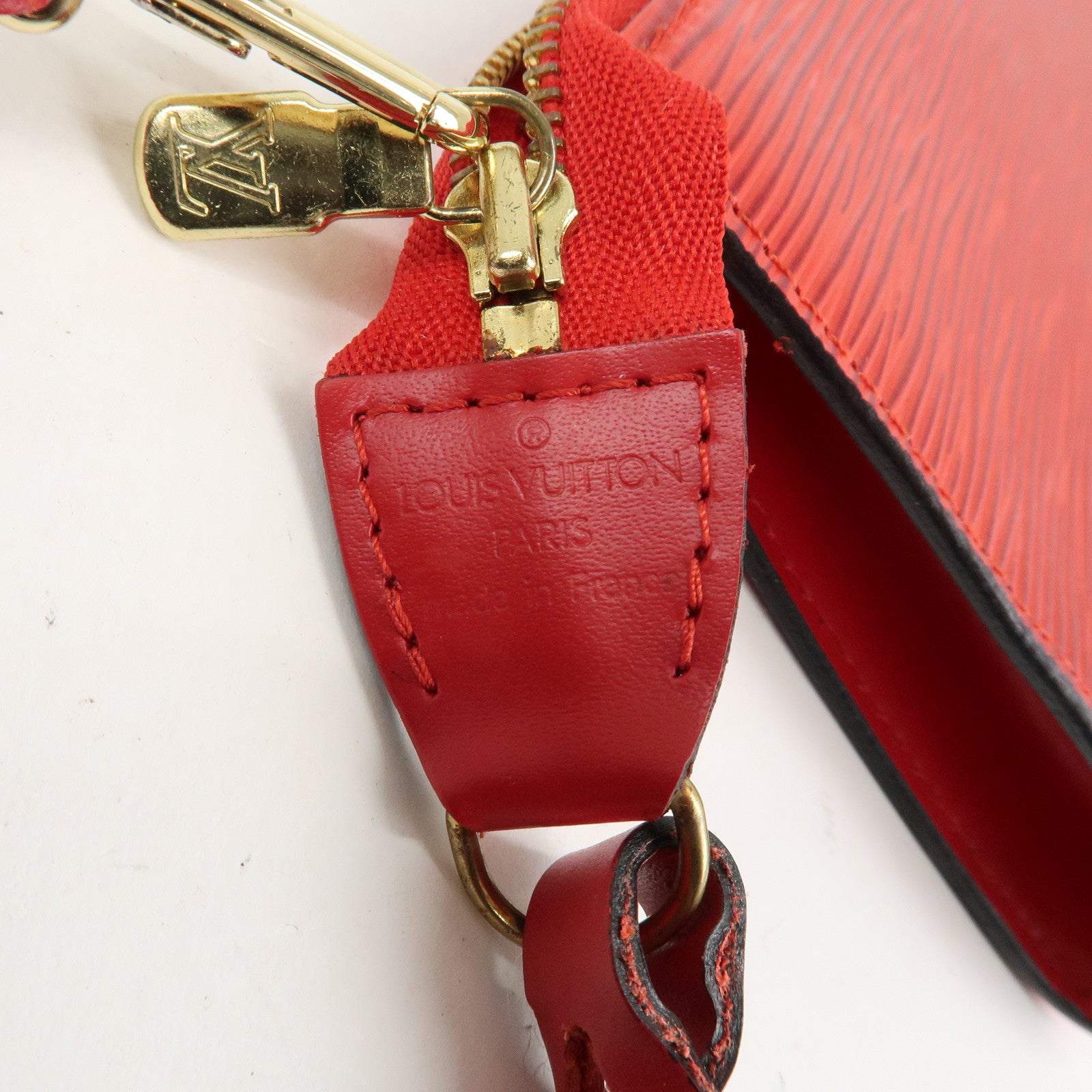 Louis Vuitton Epi Pochette Accessoires Pouch Castilian Red M52947 Used