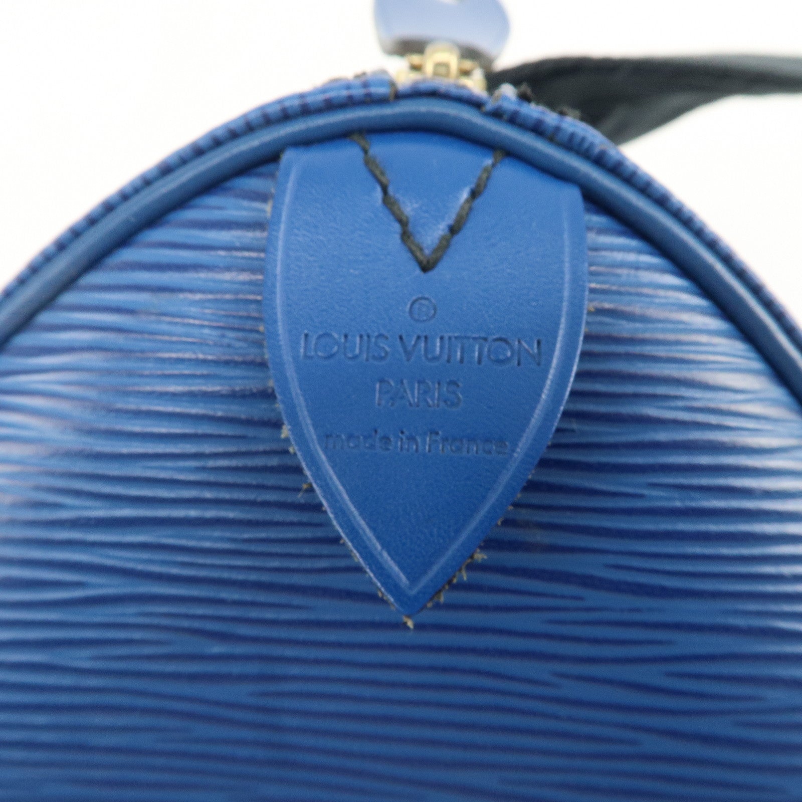 Louis Vuitton Epi Speedy 25 Hand Bag Boston Bag Blue M43015 Used
