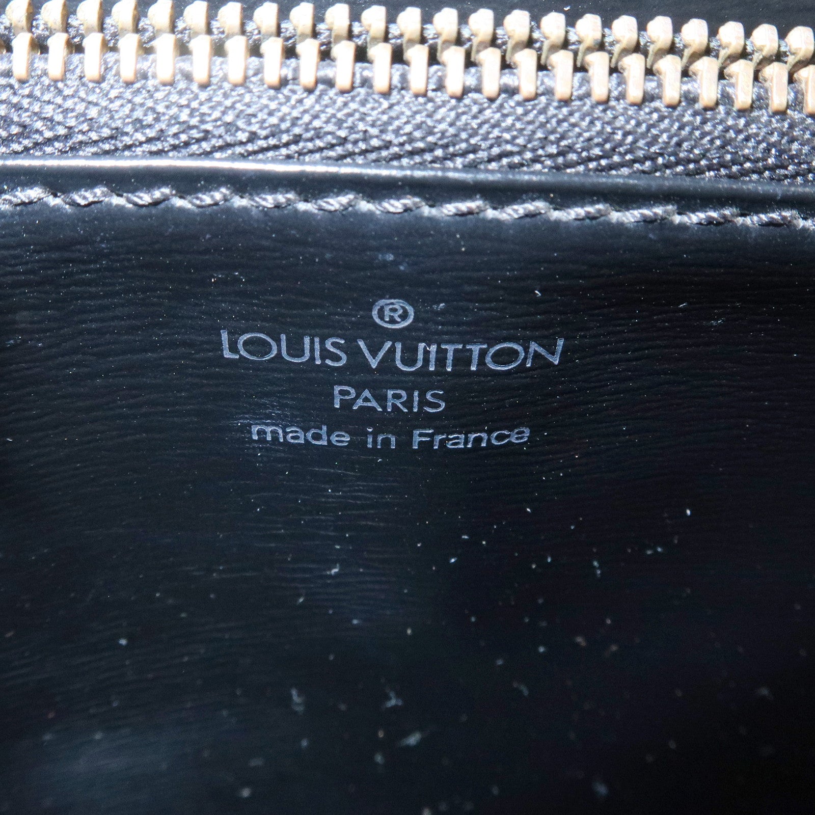 Louis Vuitton Epi Leather Malesherbes Hand Bag Black M523 72 Used